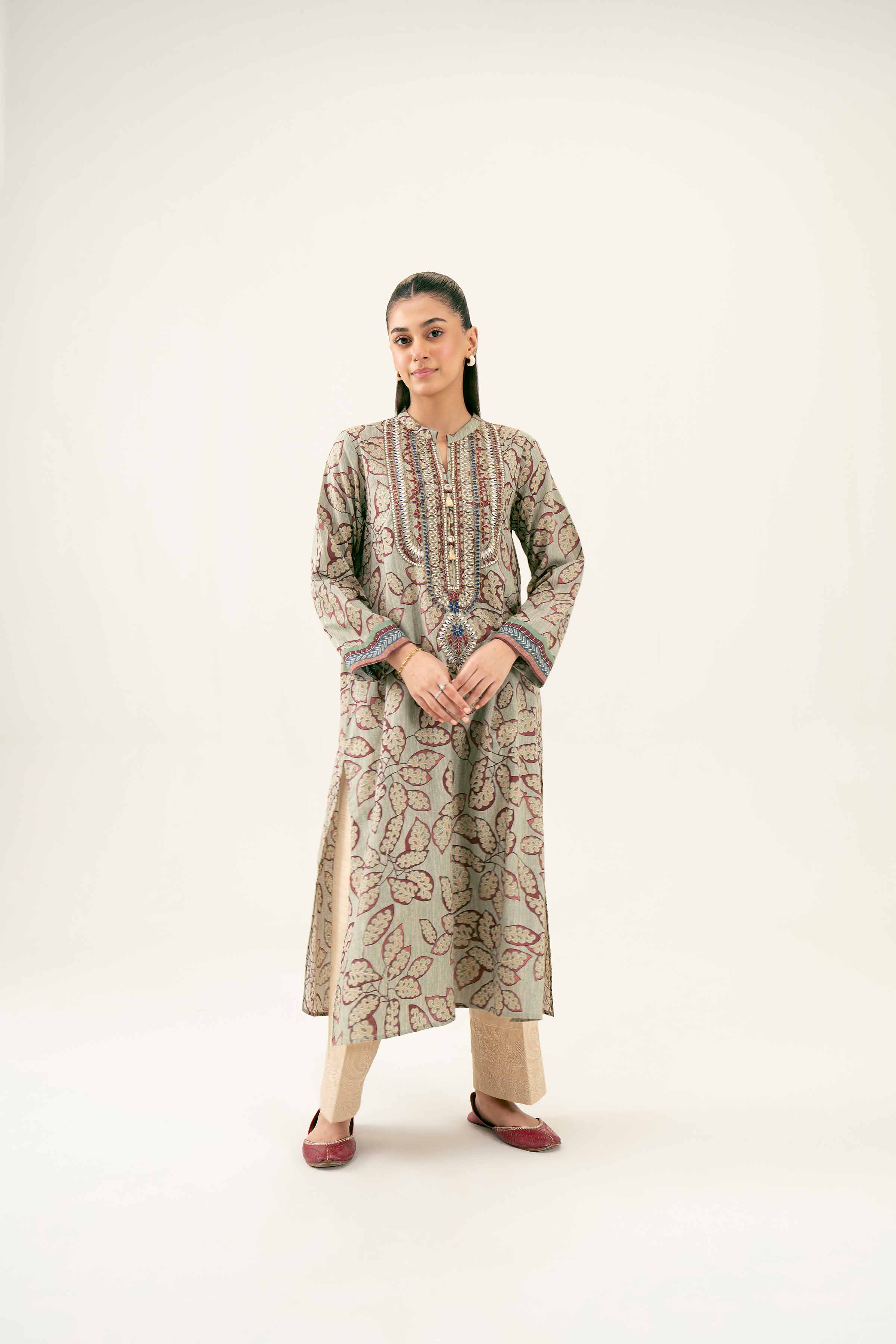 Printed Embroidered Shirt - PW24-222