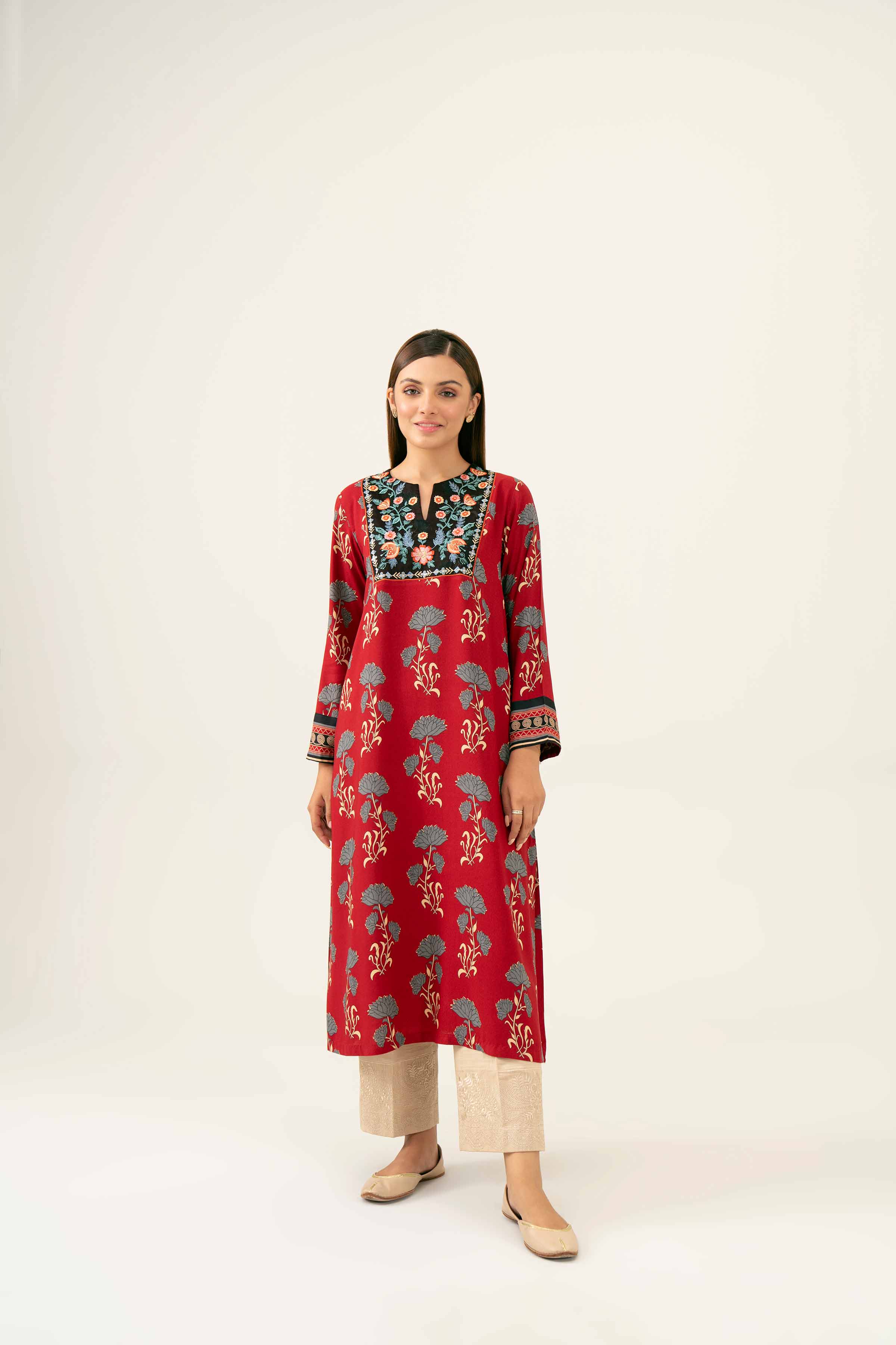 Printed Embroidered Shirt - PW24-224