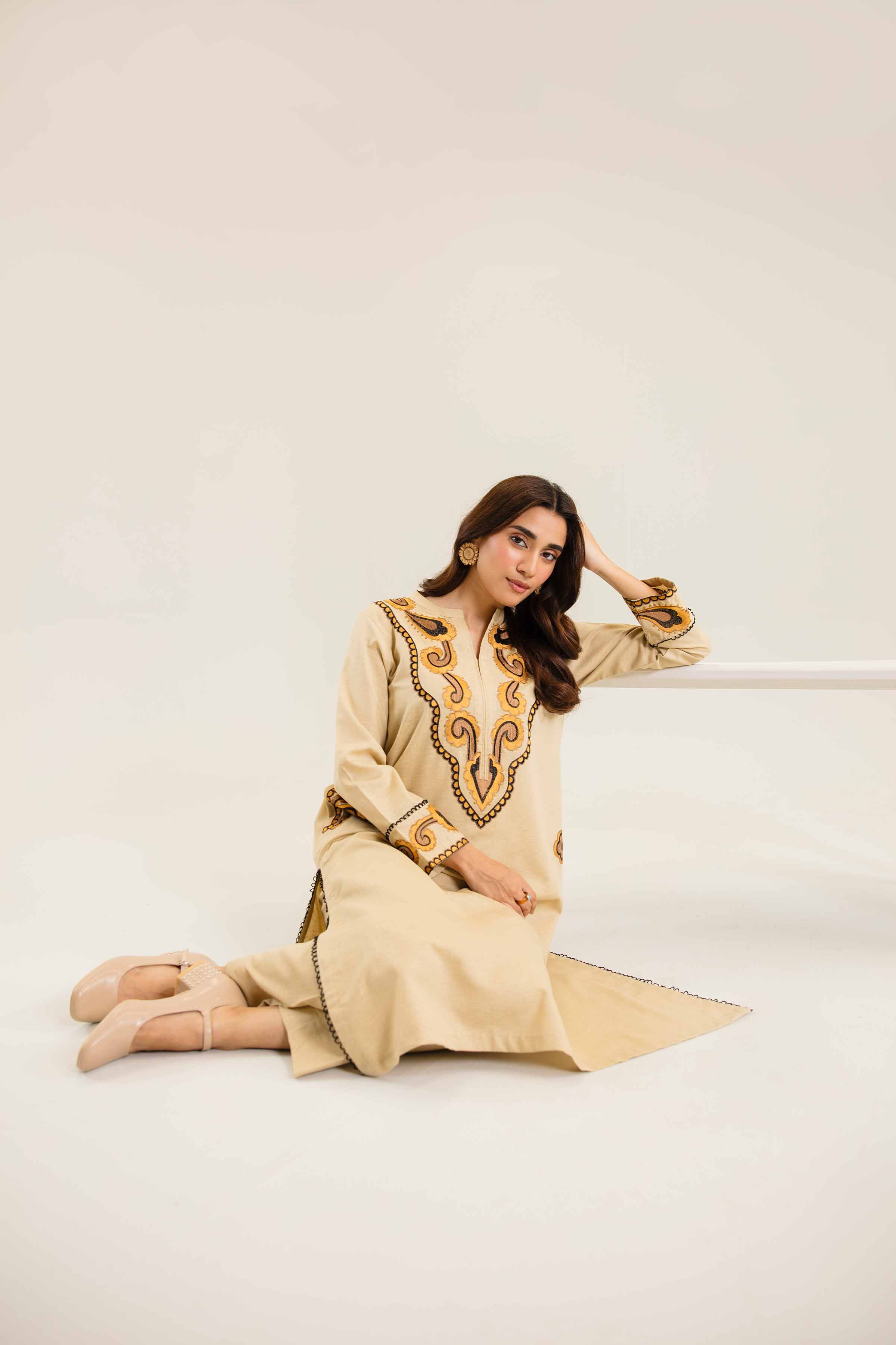 2 Piece - Embroidered Suit - PW24-232