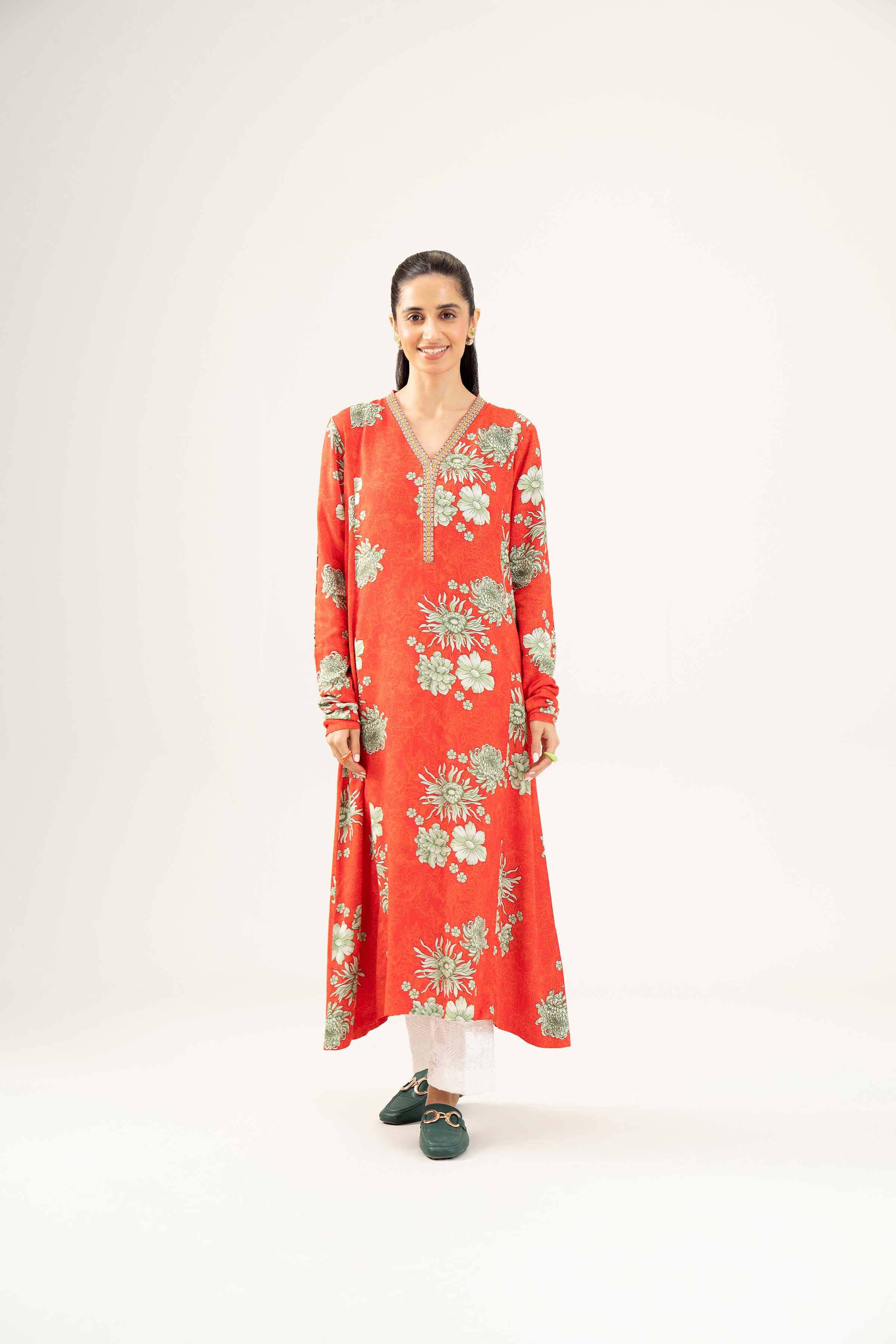 Printed Embroidered Shirt - PW24-234