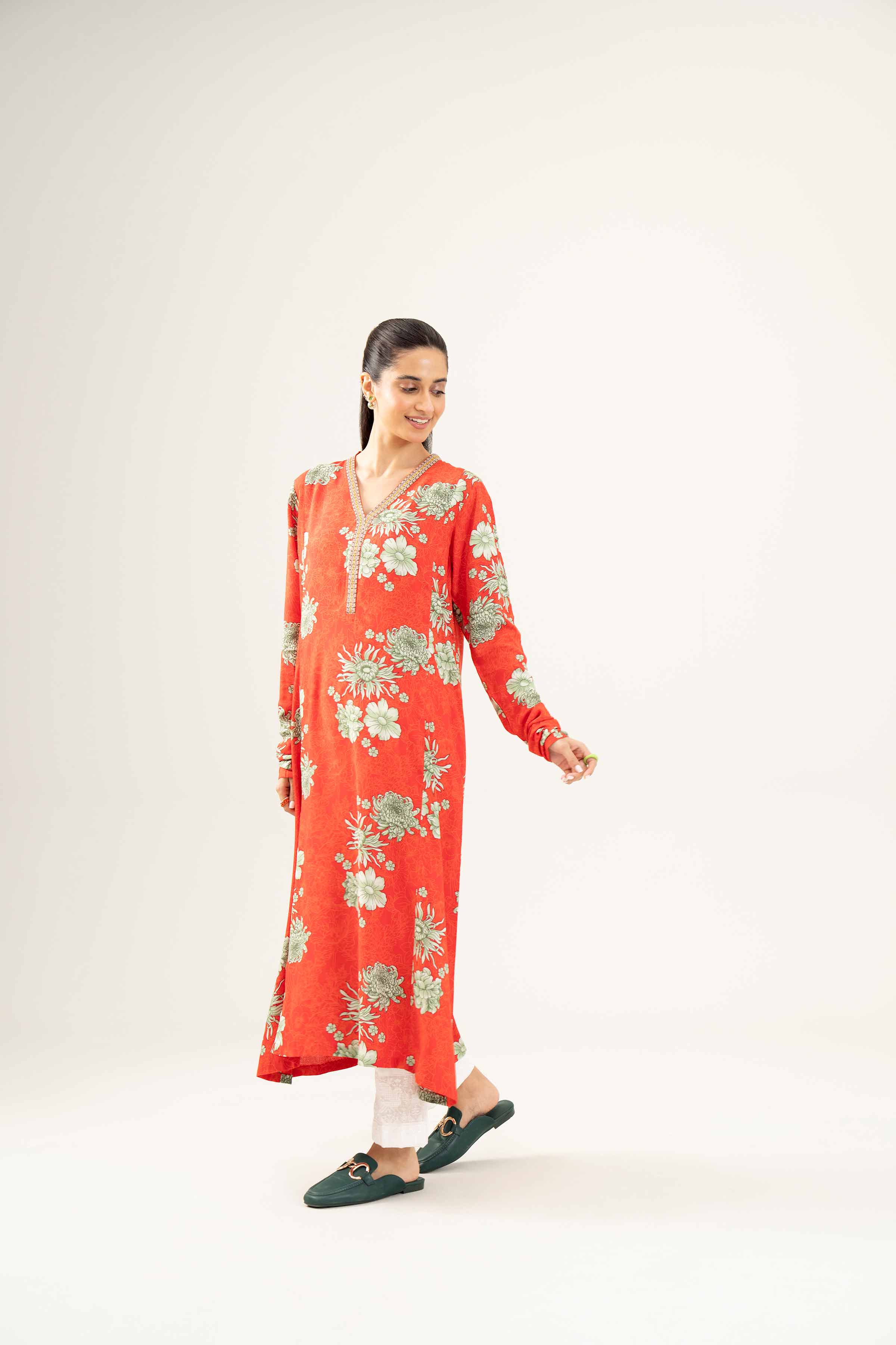 Printed Embroidered Shirt - PW24-234