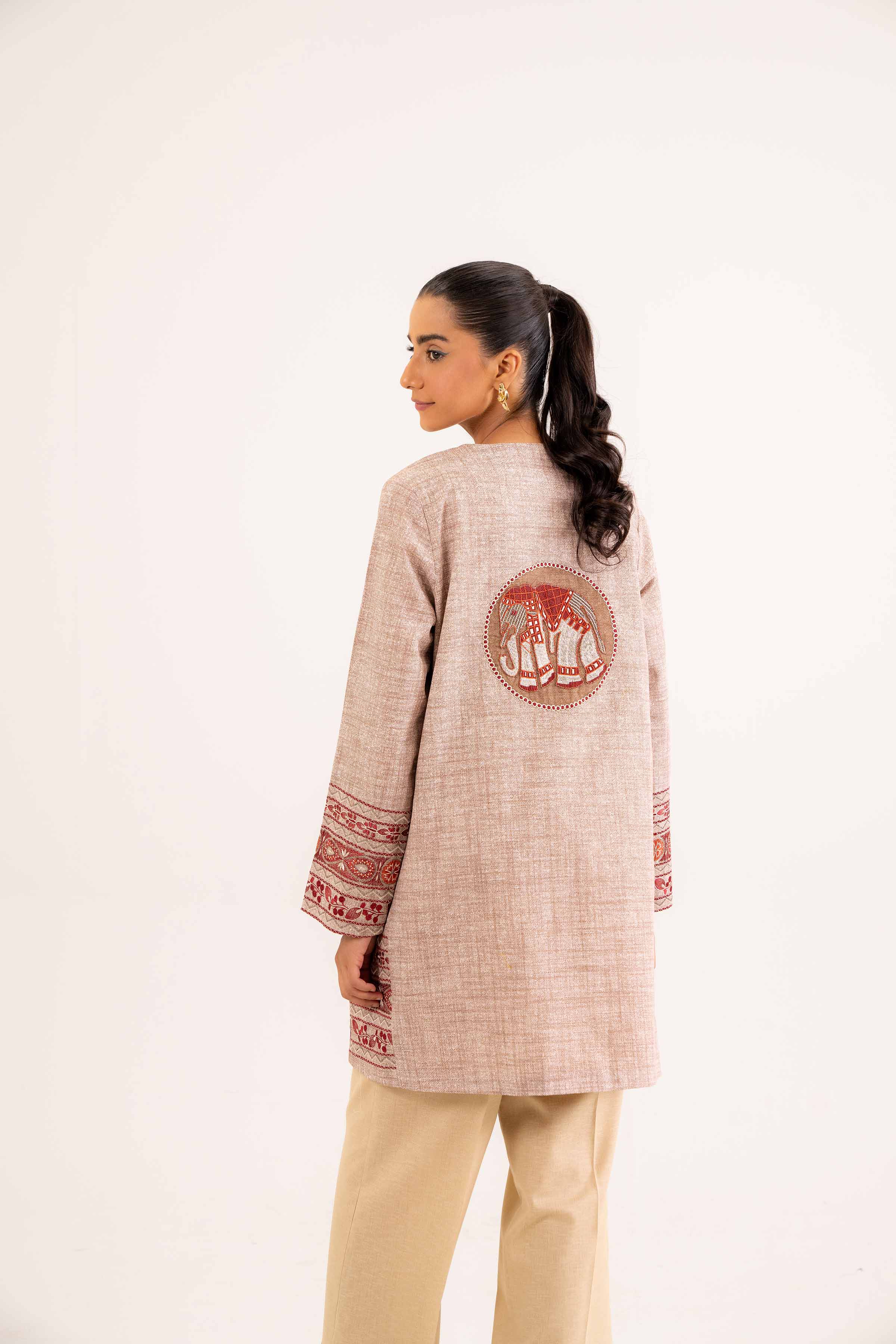 Printed Embroidered Jacket - PW24-237
