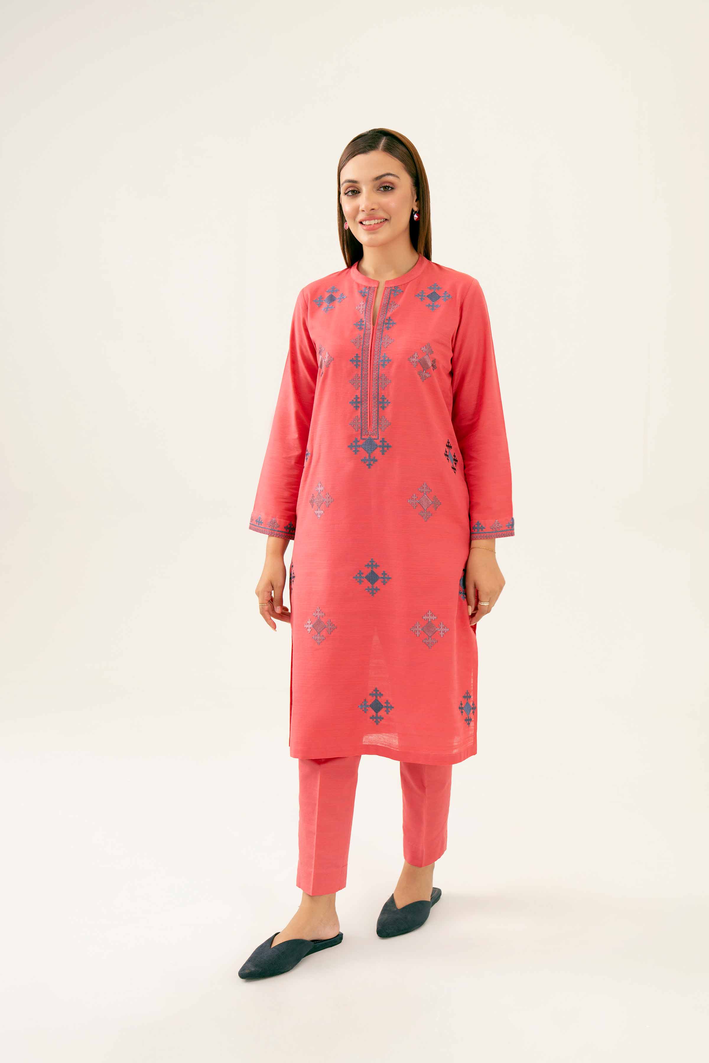 2 Piece - Embroidered Suit - PW24-260