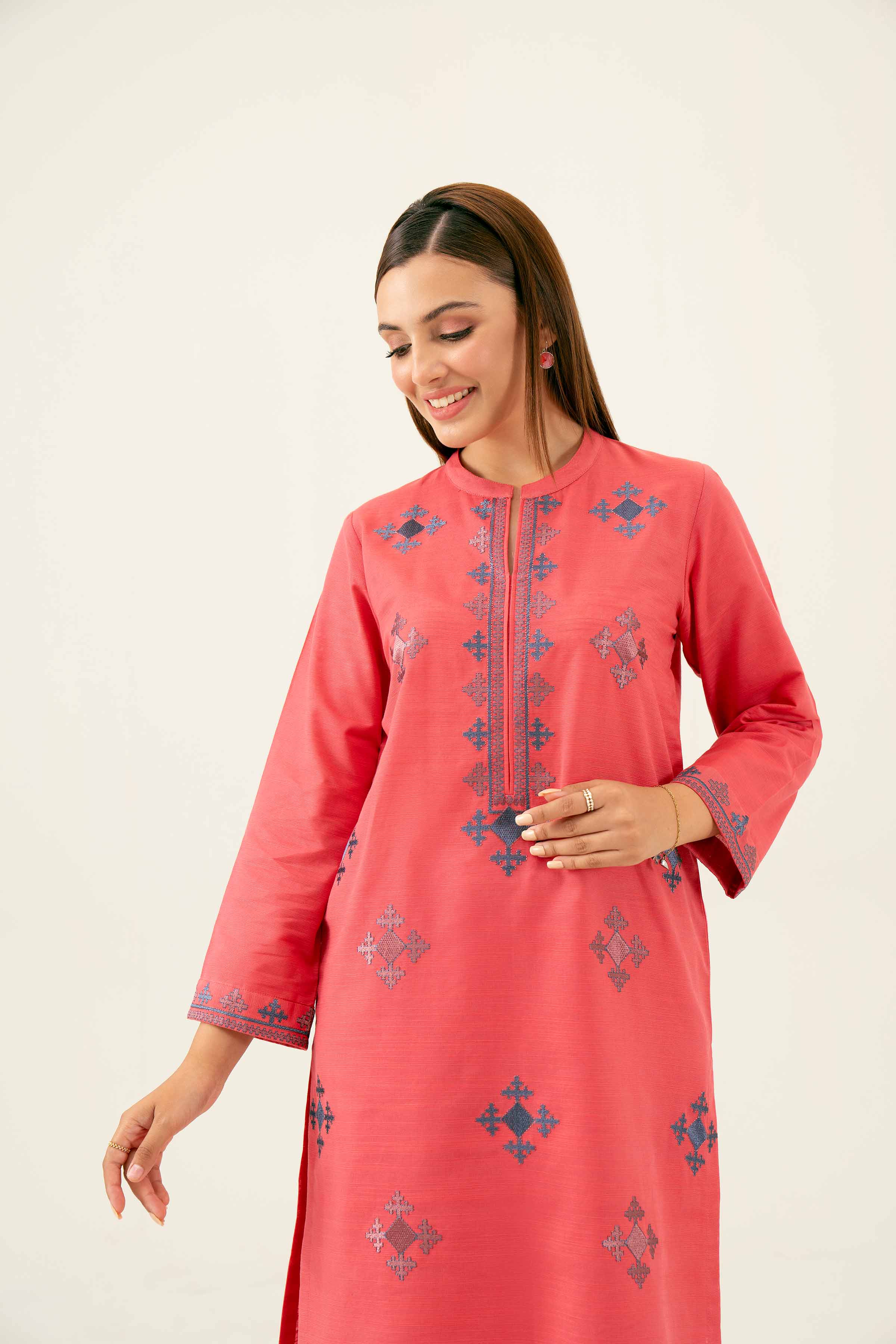 2 Piece - Embroidered Suit - PW24-260