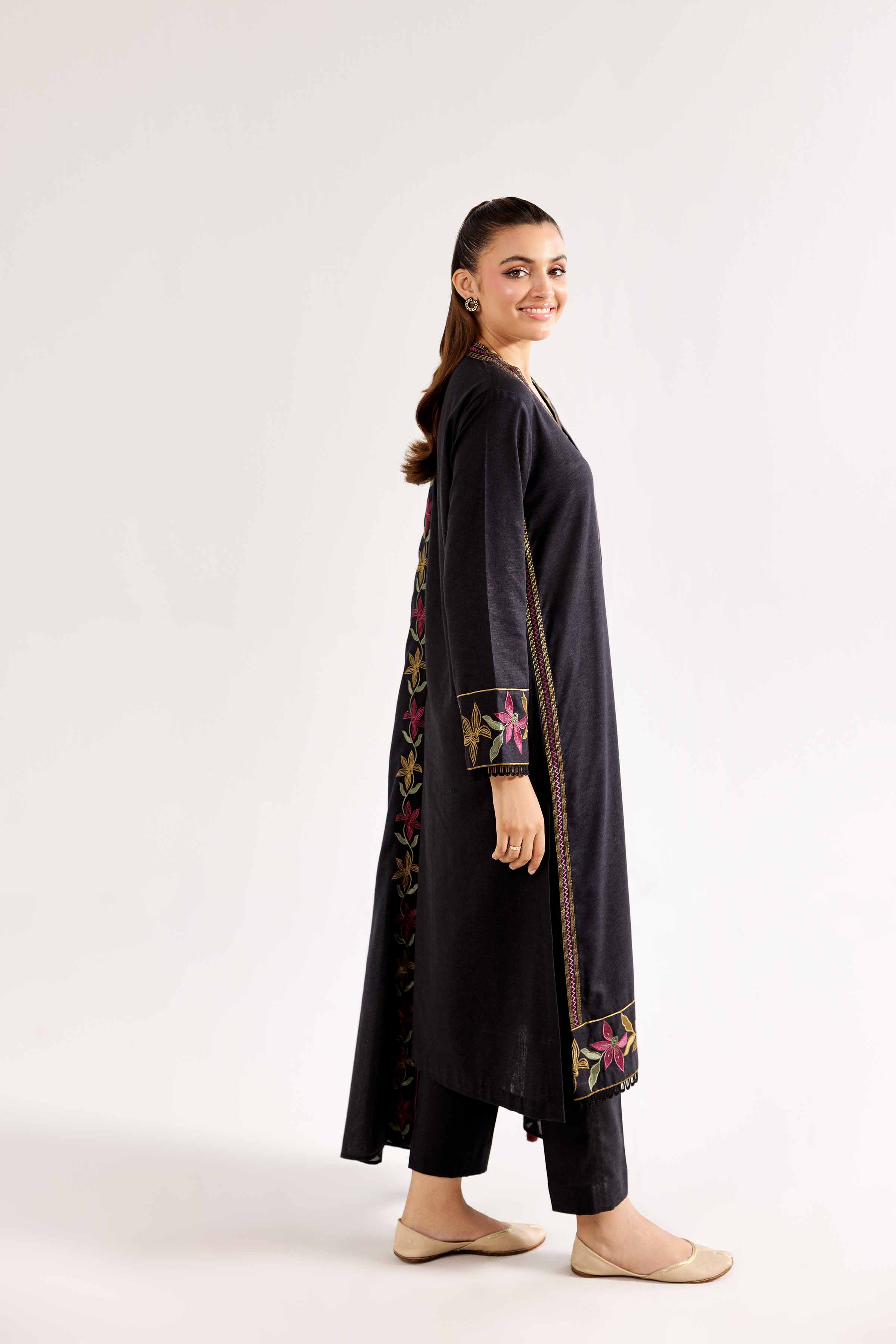 3 Piece - Embroidered Suit - PW24-268