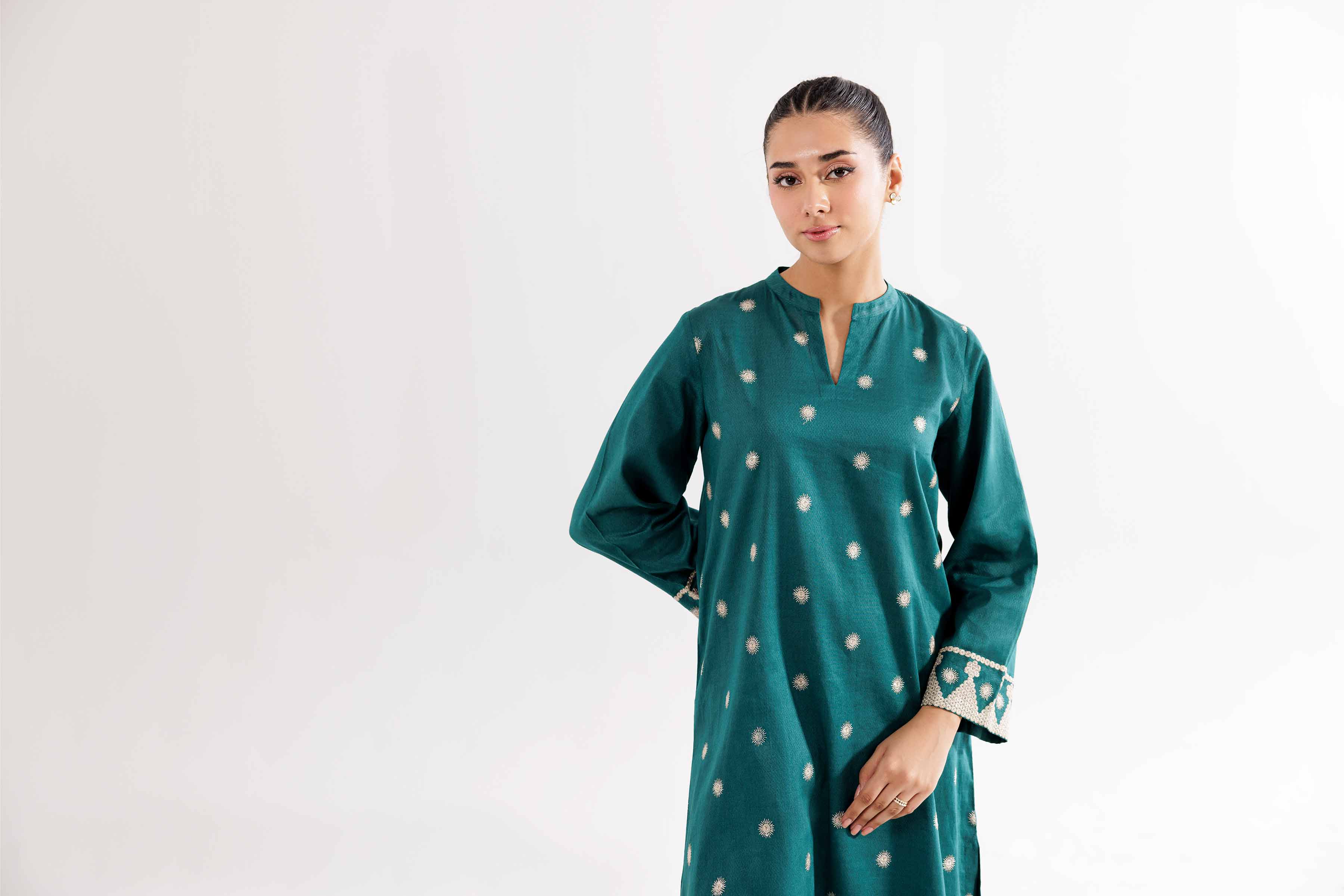2 Piece - Embroidered Suit - PW24-289