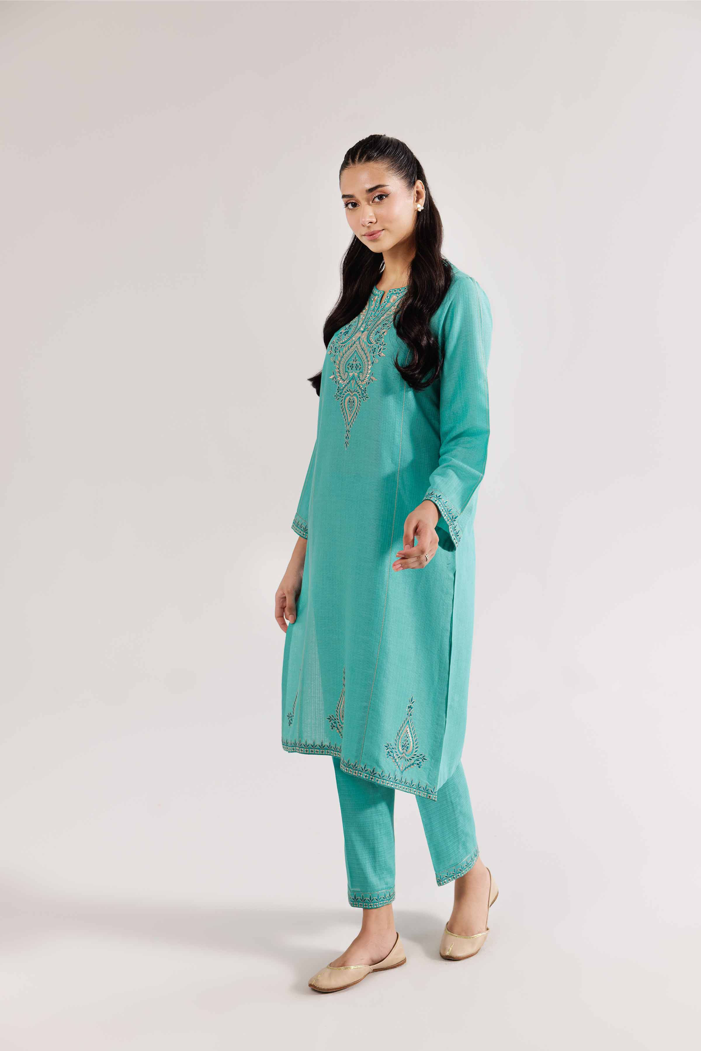 2 Piece - Embroidered Suit - PW24-303