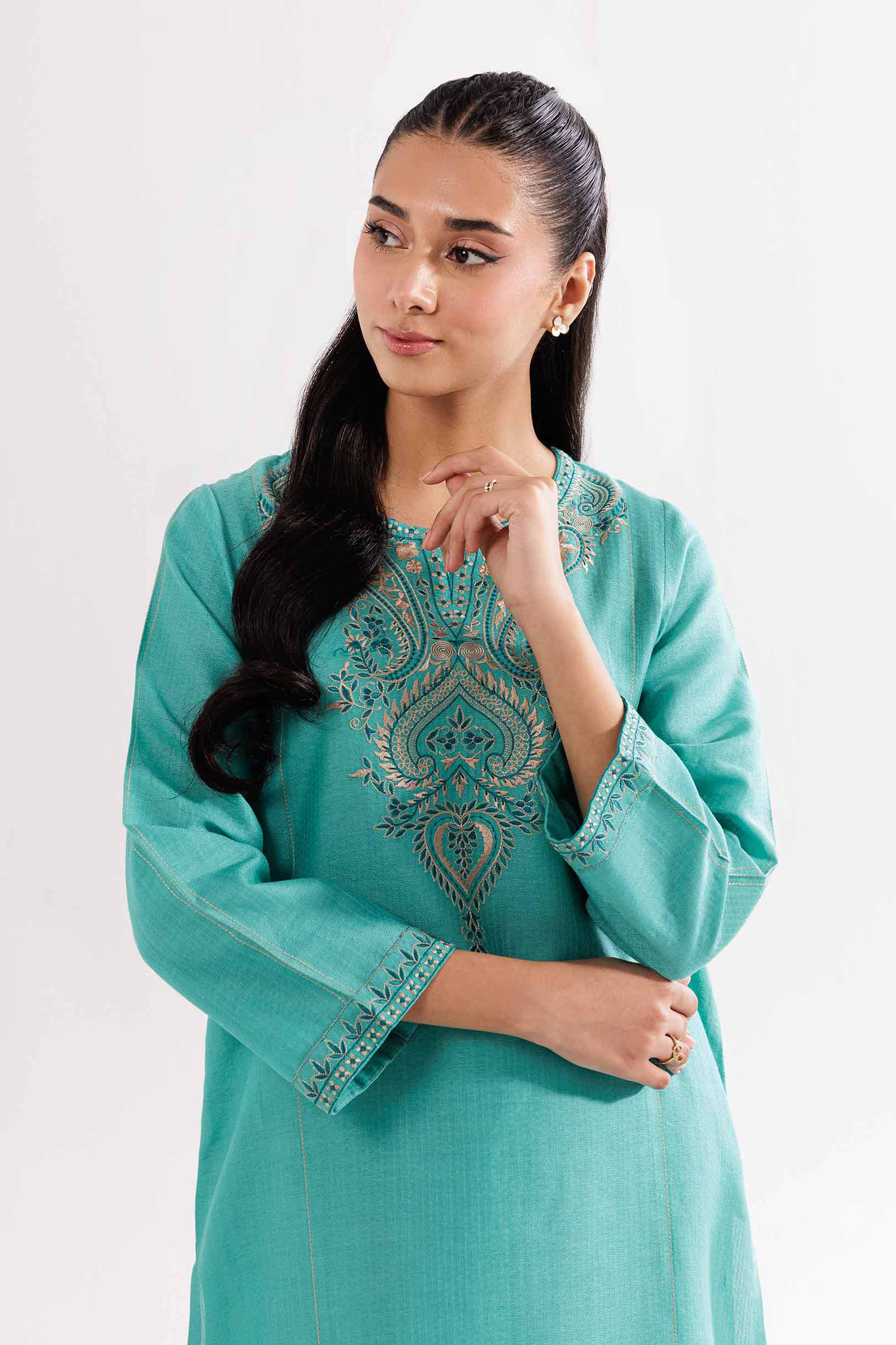 2 Piece - Embroidered Suit - PW24-303