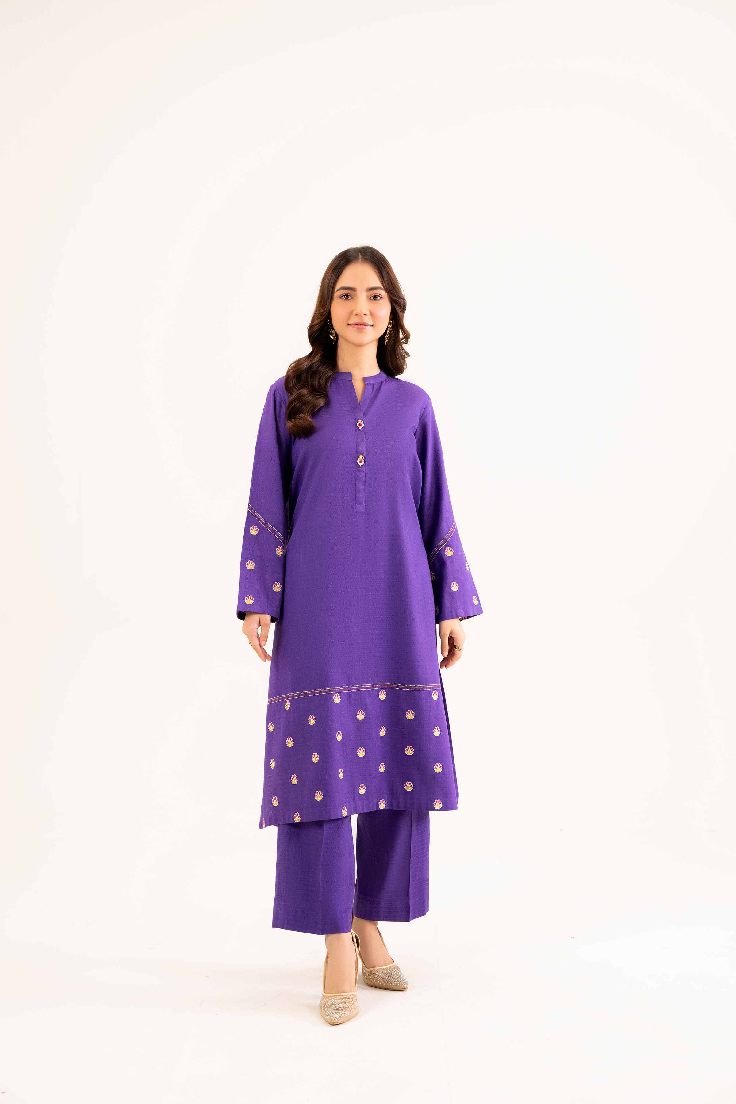 2 Piece - Embroidered Suit - PW24-320