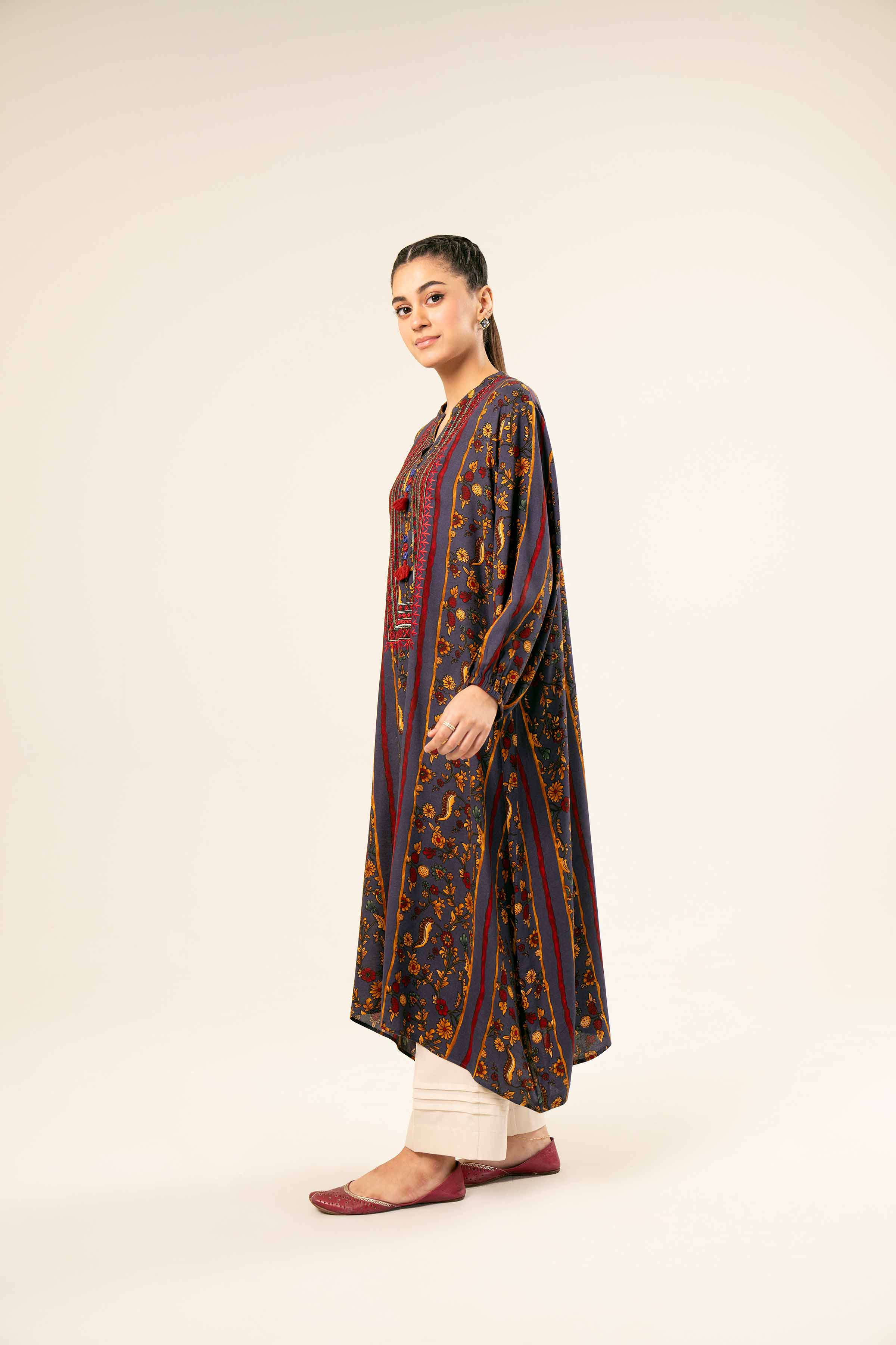 Printed Embroidered Shirt - PW24-333