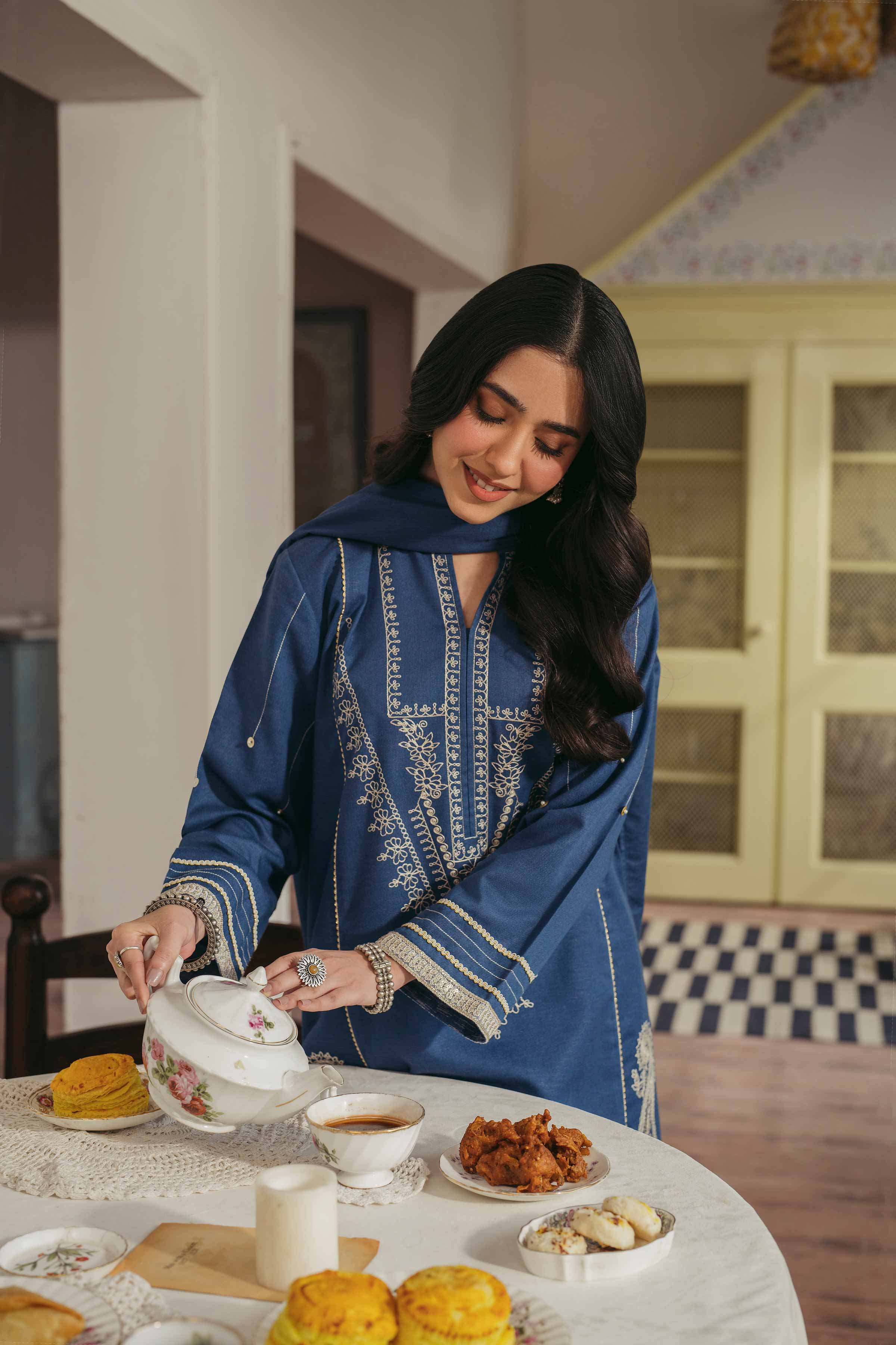 3 Piece - Embroidered Suit - PW24-341