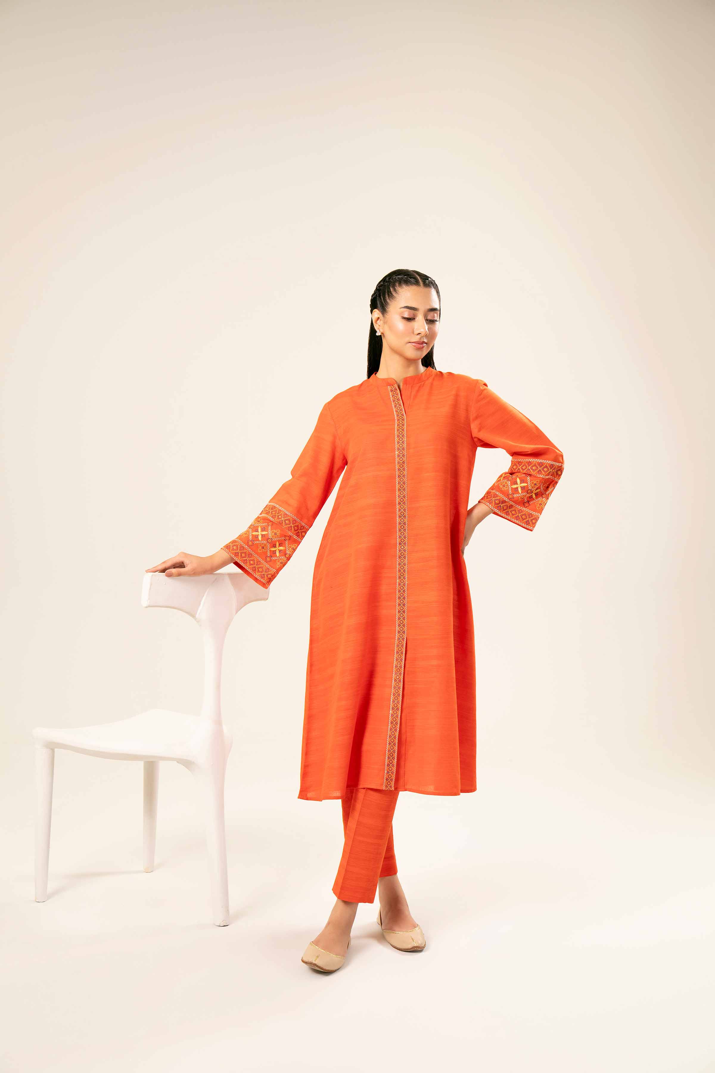 2 Piece - Embroidered Suit - PW24-346