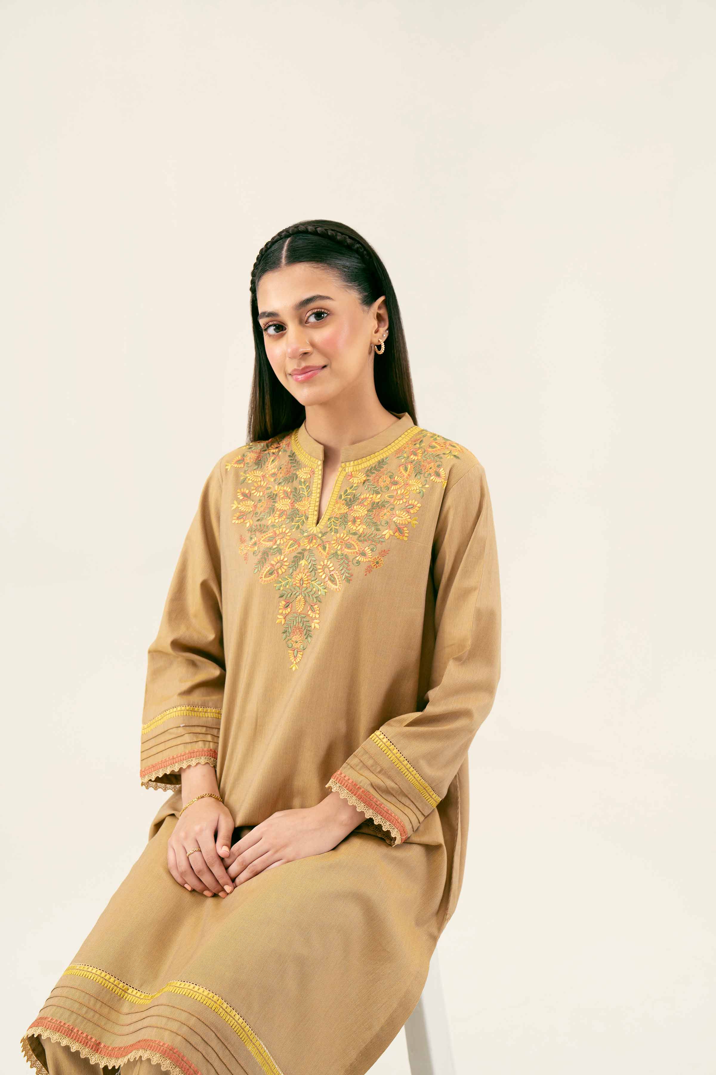 2 Piece - Embroidered Suit - PW24-35