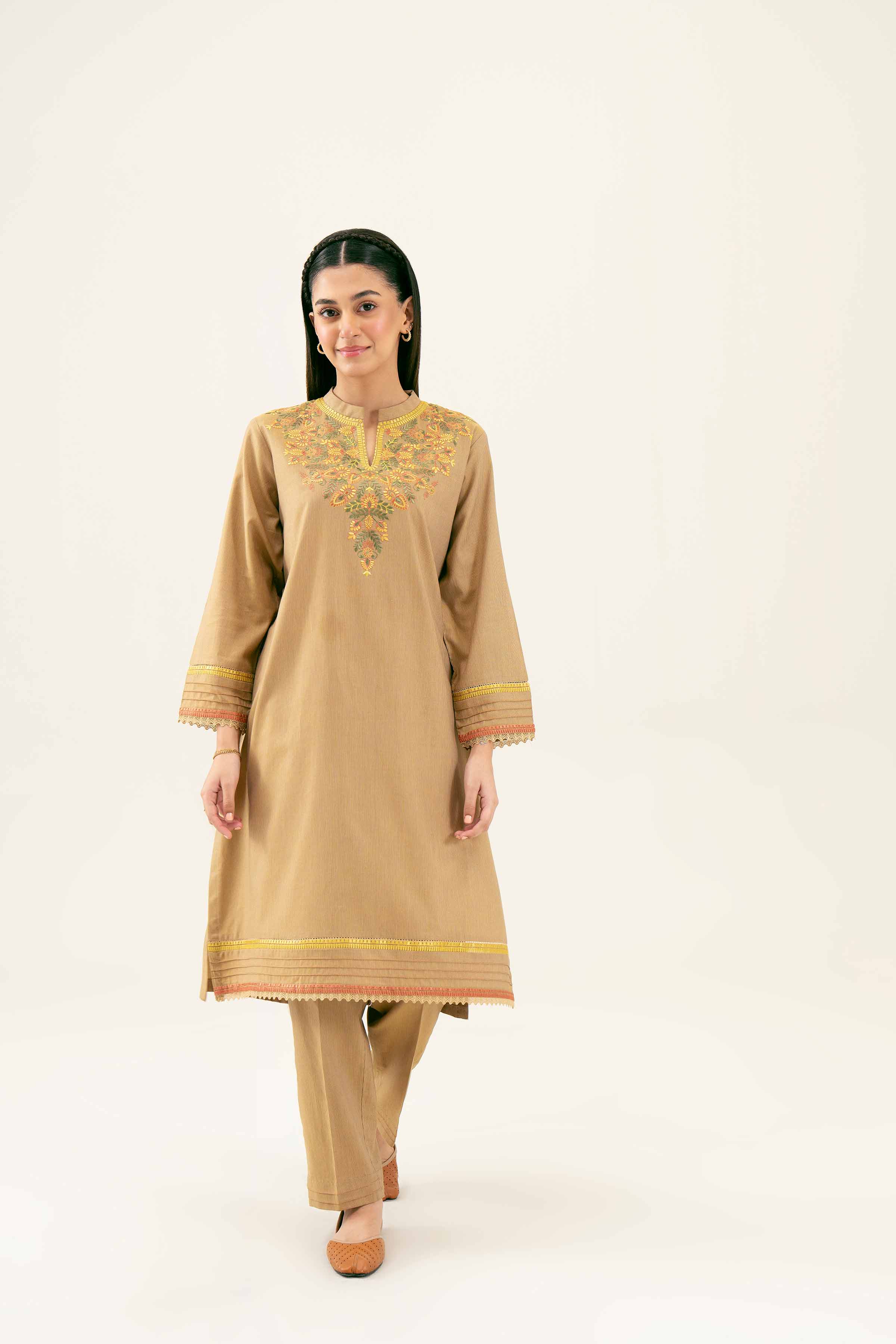 2 Piece - Embroidered Suit - PW24-35