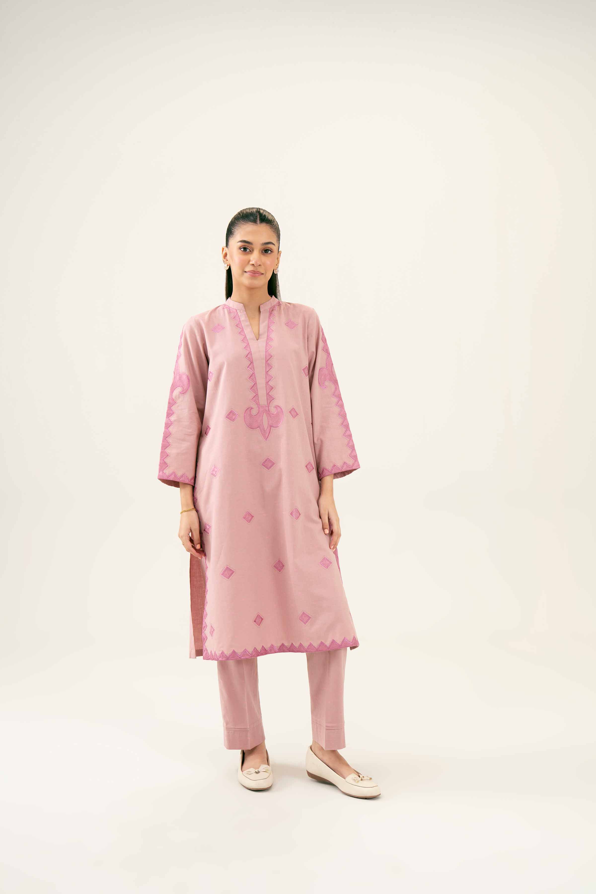2 Piece - Embroidered Suit - PW24-36