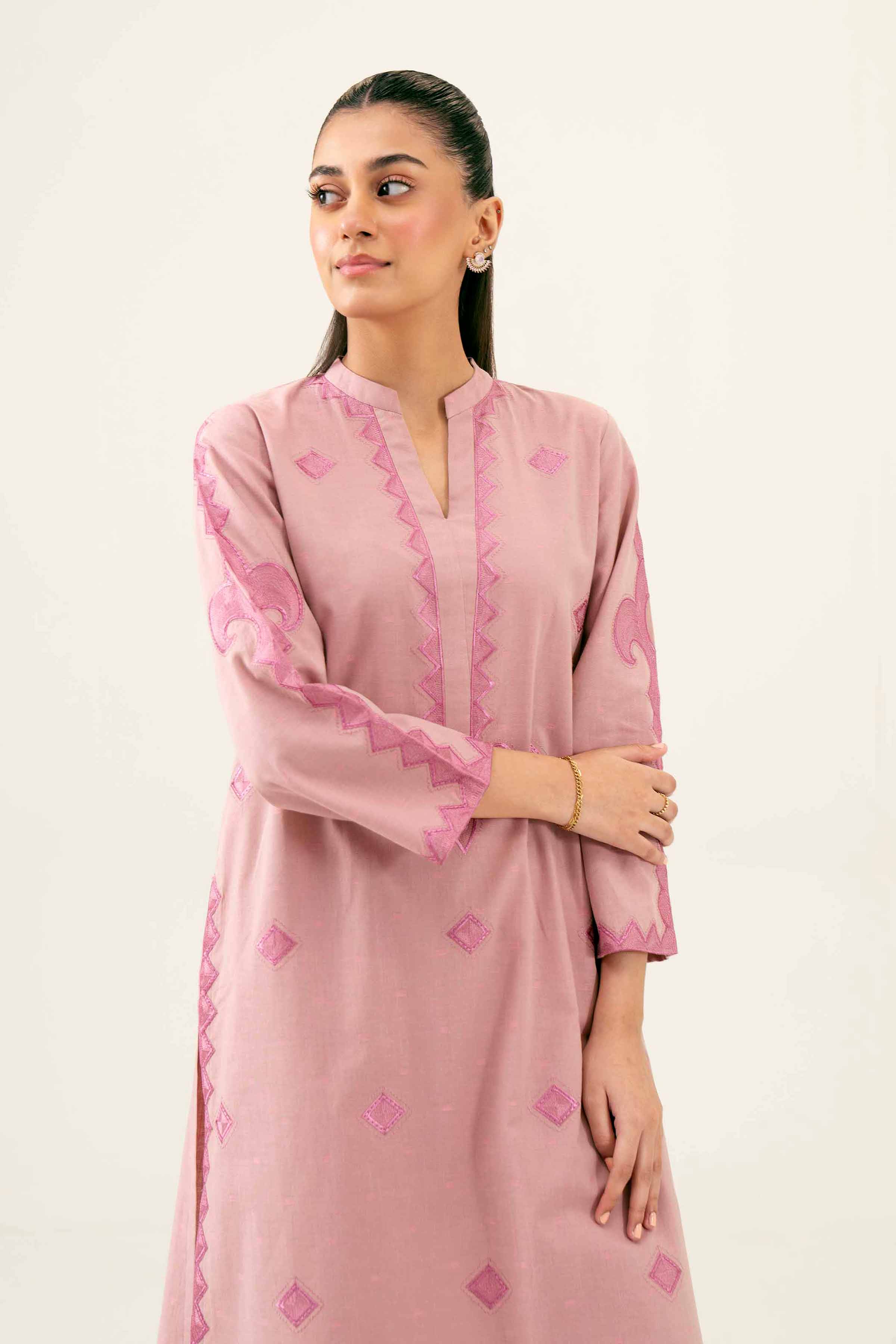 2 Piece - Embroidered Suit - PW24-36