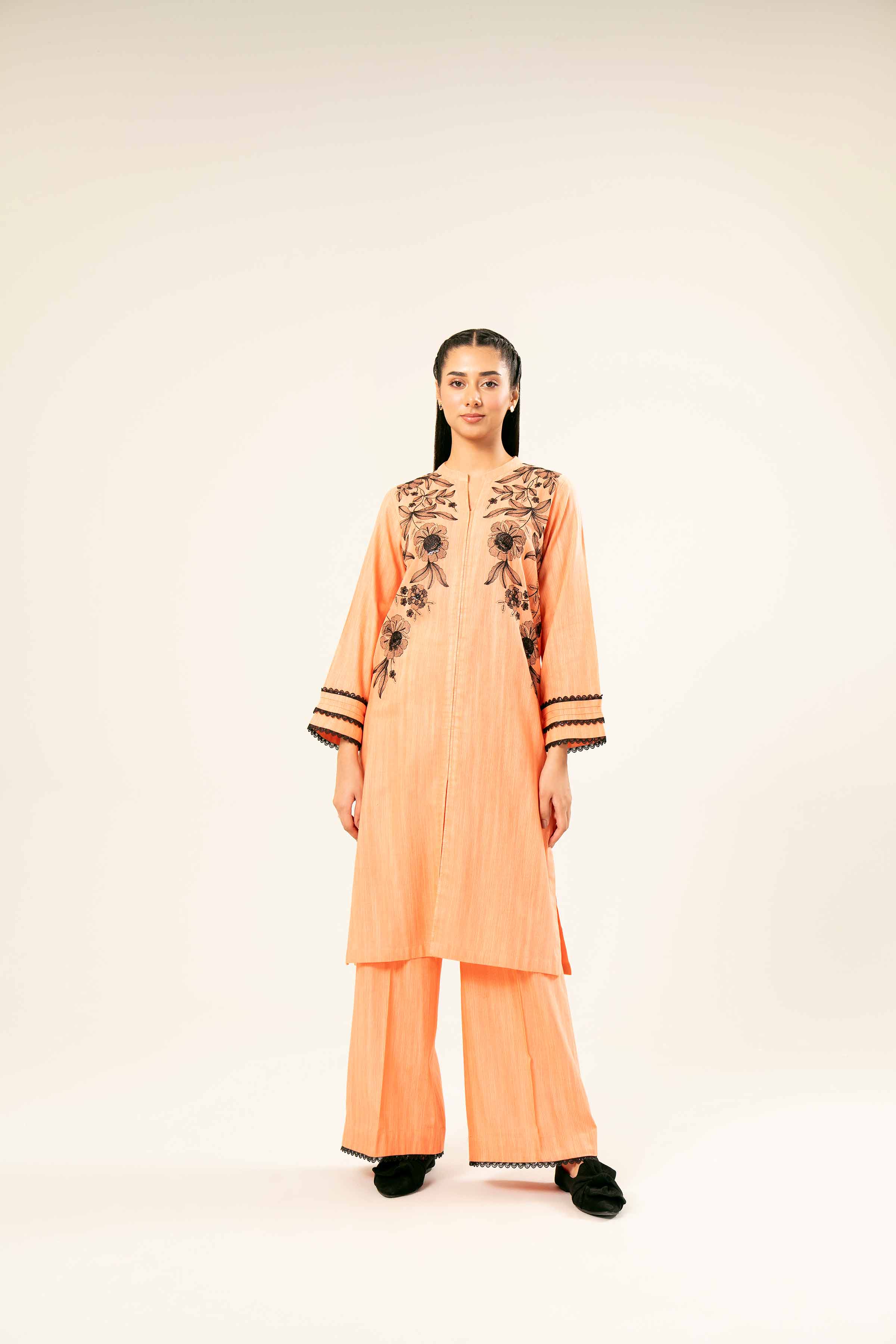 2 Piece - Embroidered Suit - PW24-361