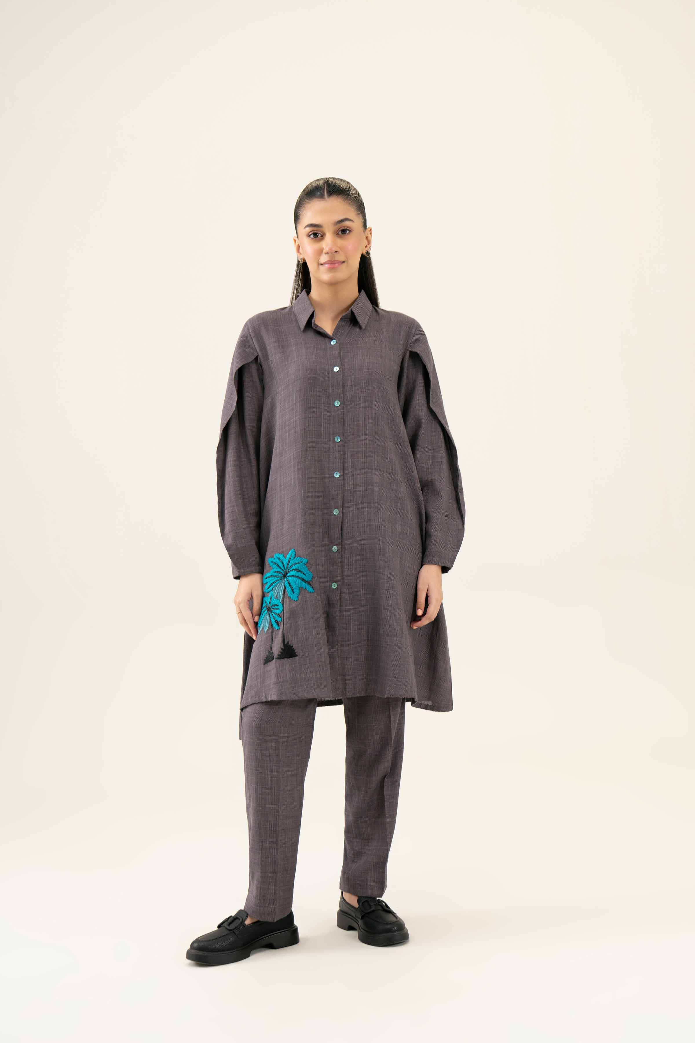 2 Piece - Embroidered Suit - PW24-40