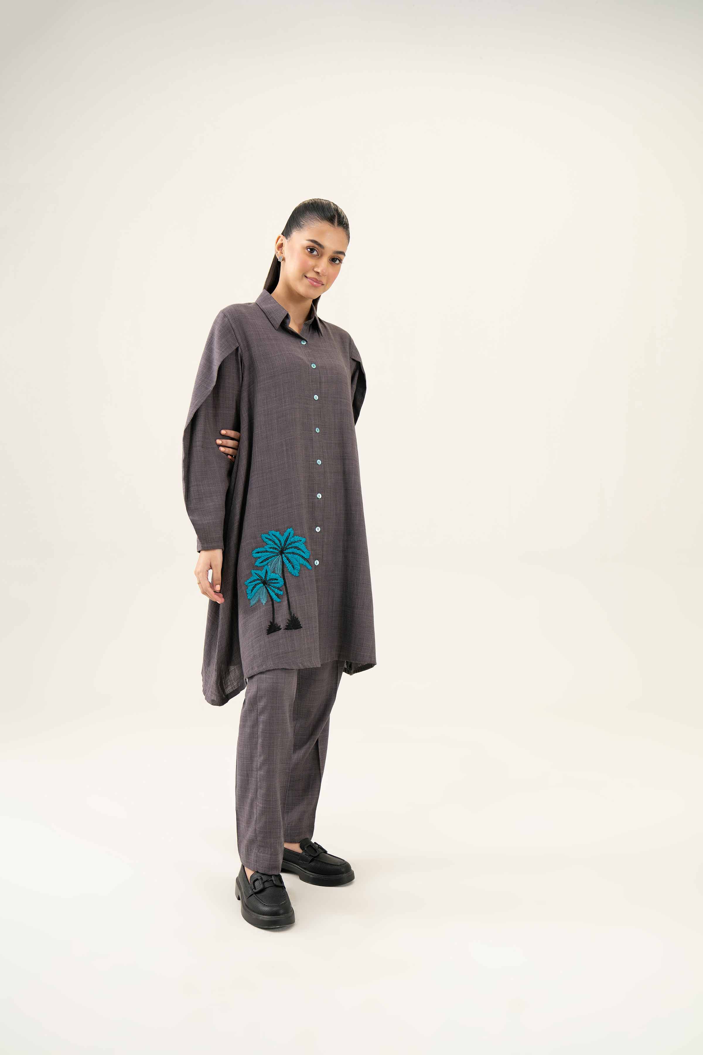 2 Piece - Embroidered Suit - PW24-40