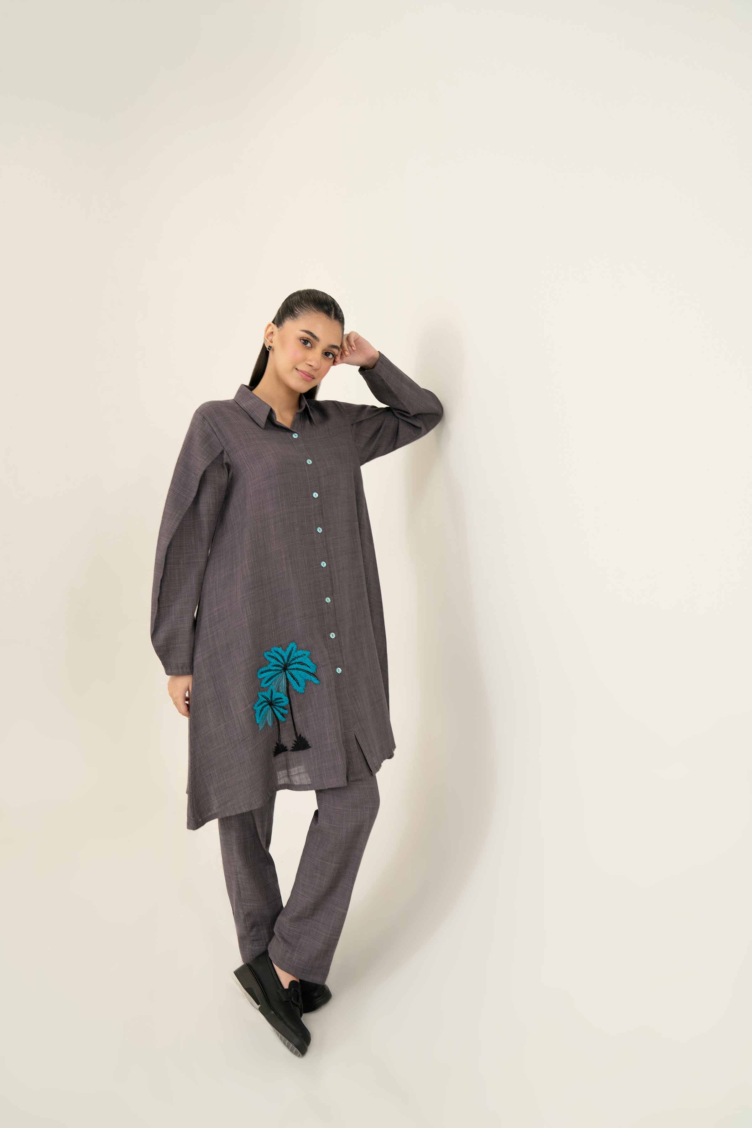 2 Piece - Embroidered Suit - PW24-40