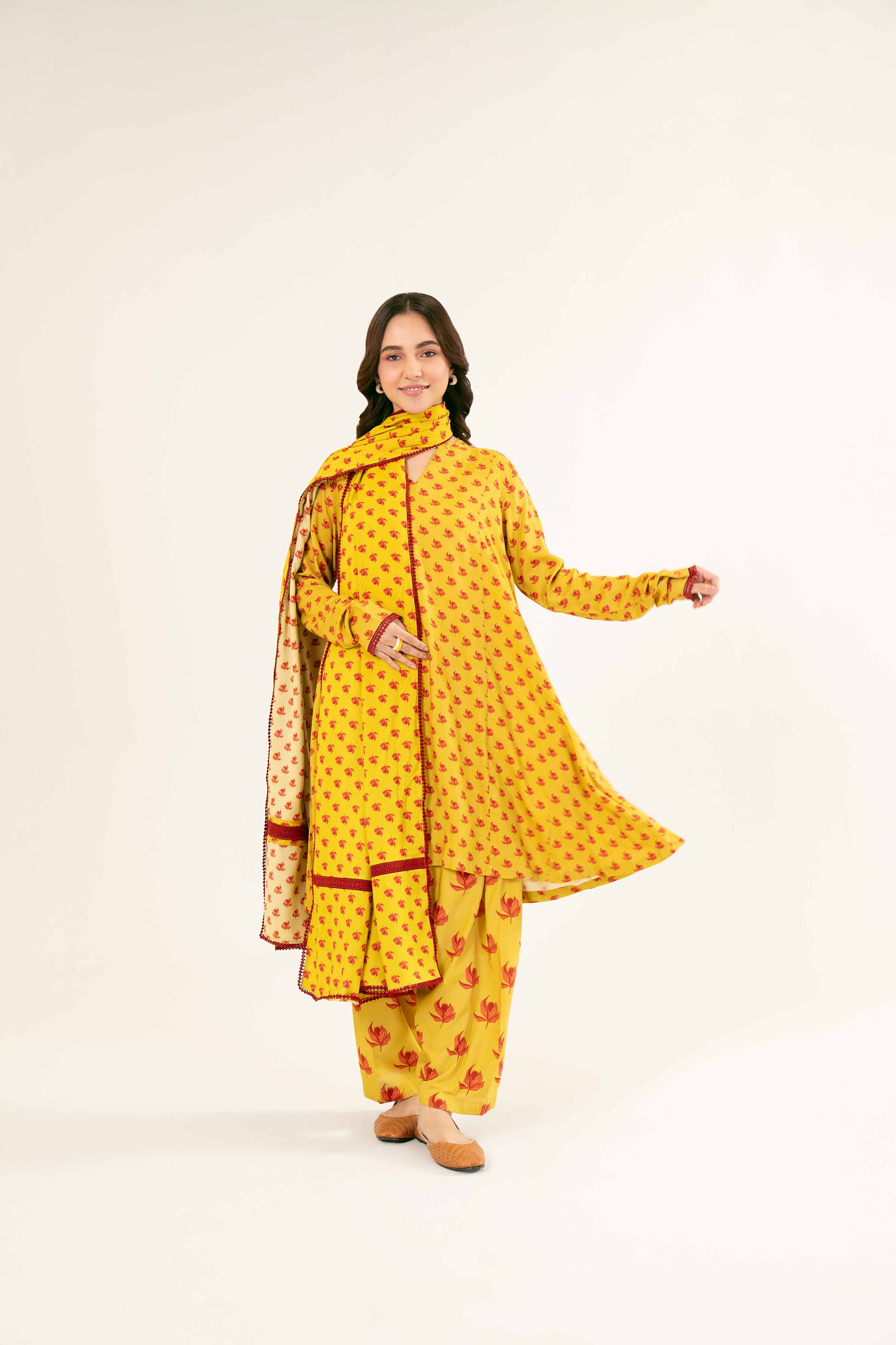 3 Piece - Printed Suit - PW24-428