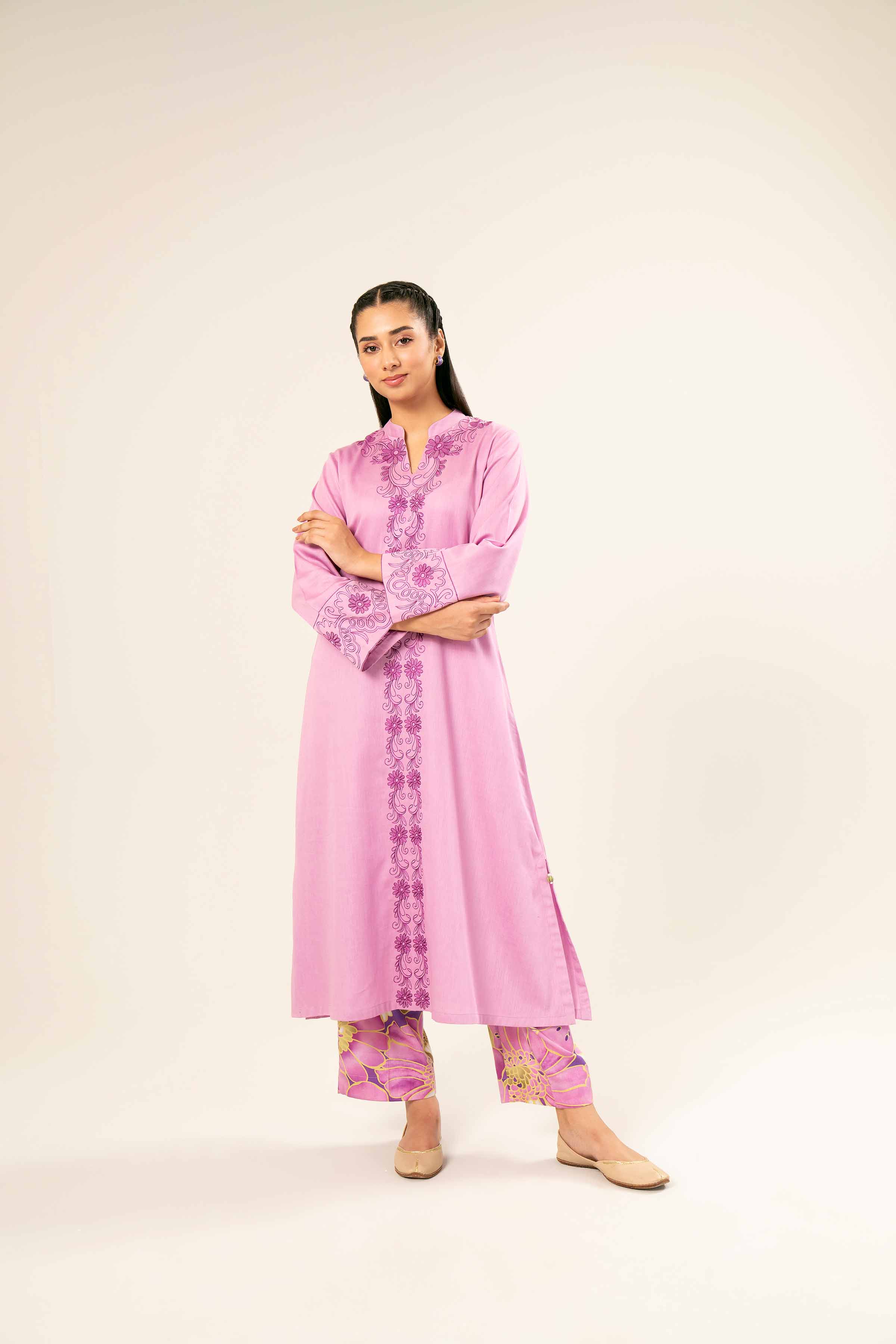 2 Piece - Printed Embroidered - PW24-436