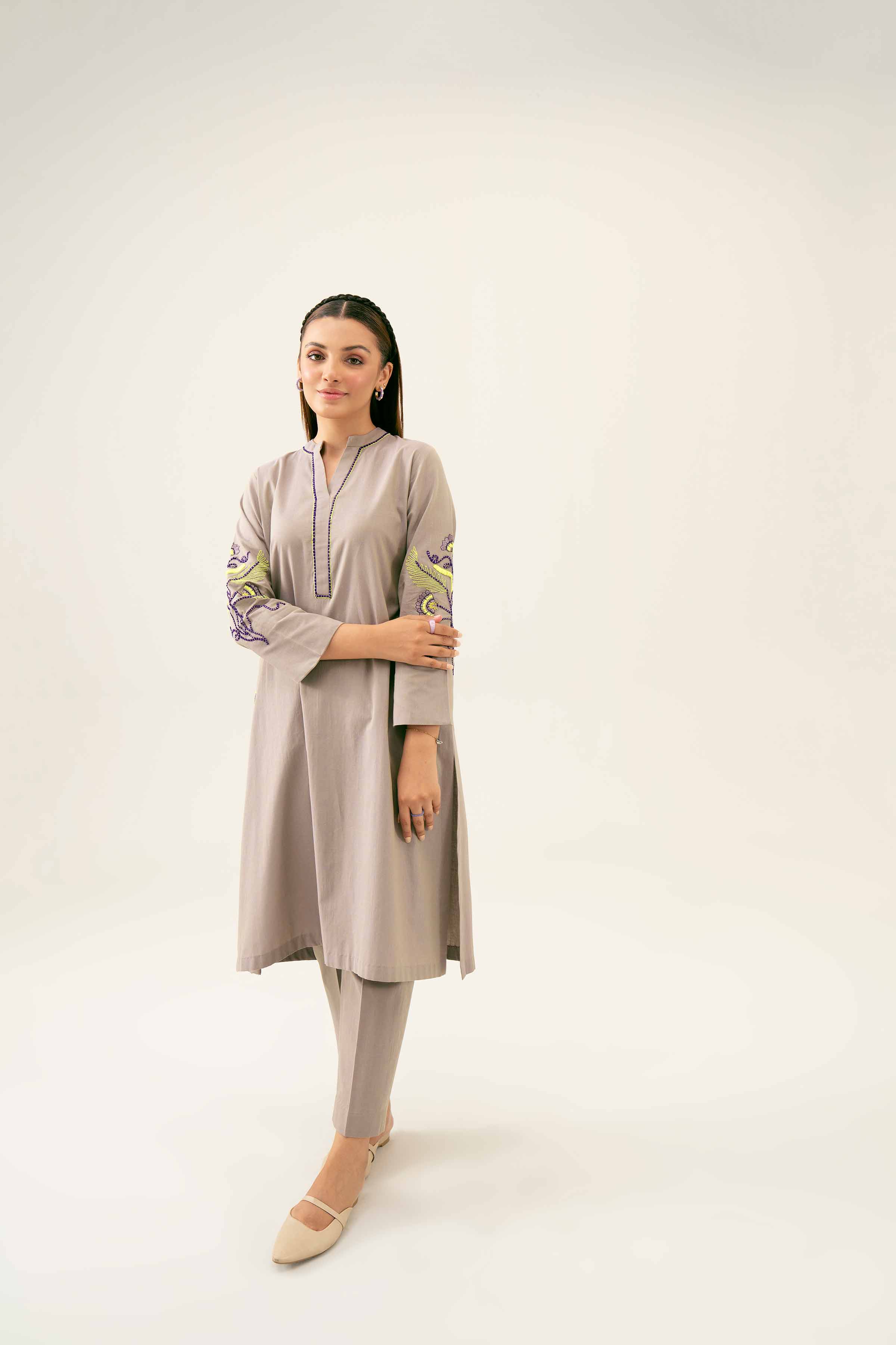 2 Piece - Embroidered Suit - PW24-46