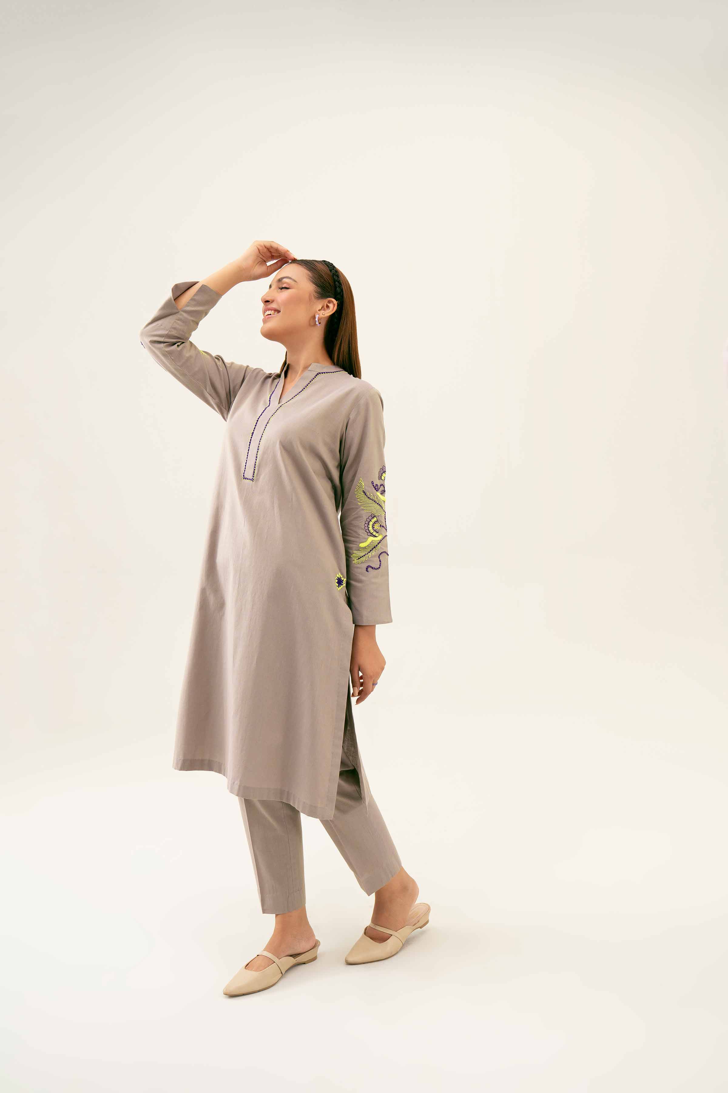 2 Piece - Embroidered Suit - PW24-46