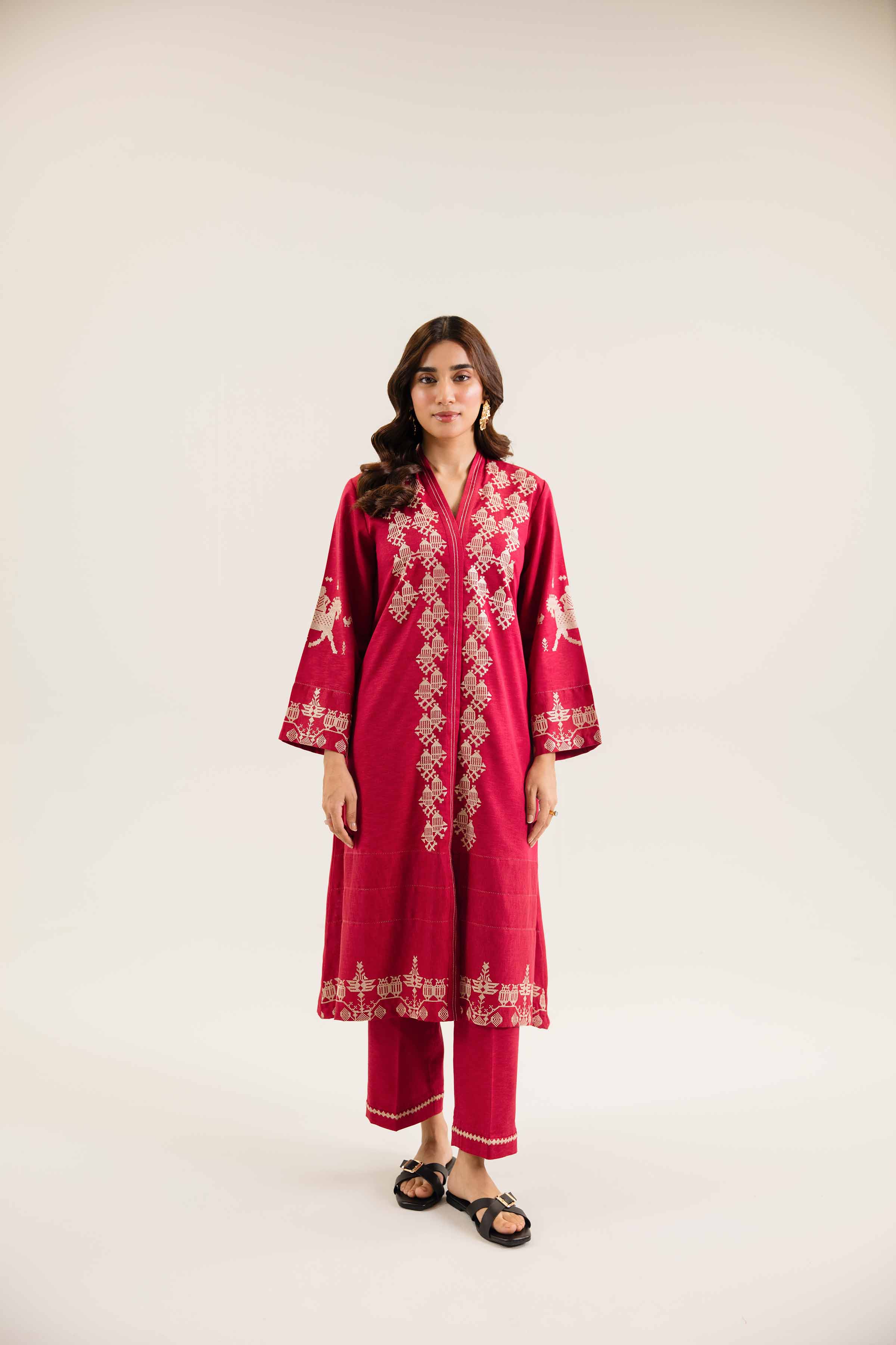 2 Piece - Embroidered Suit - PW24-47