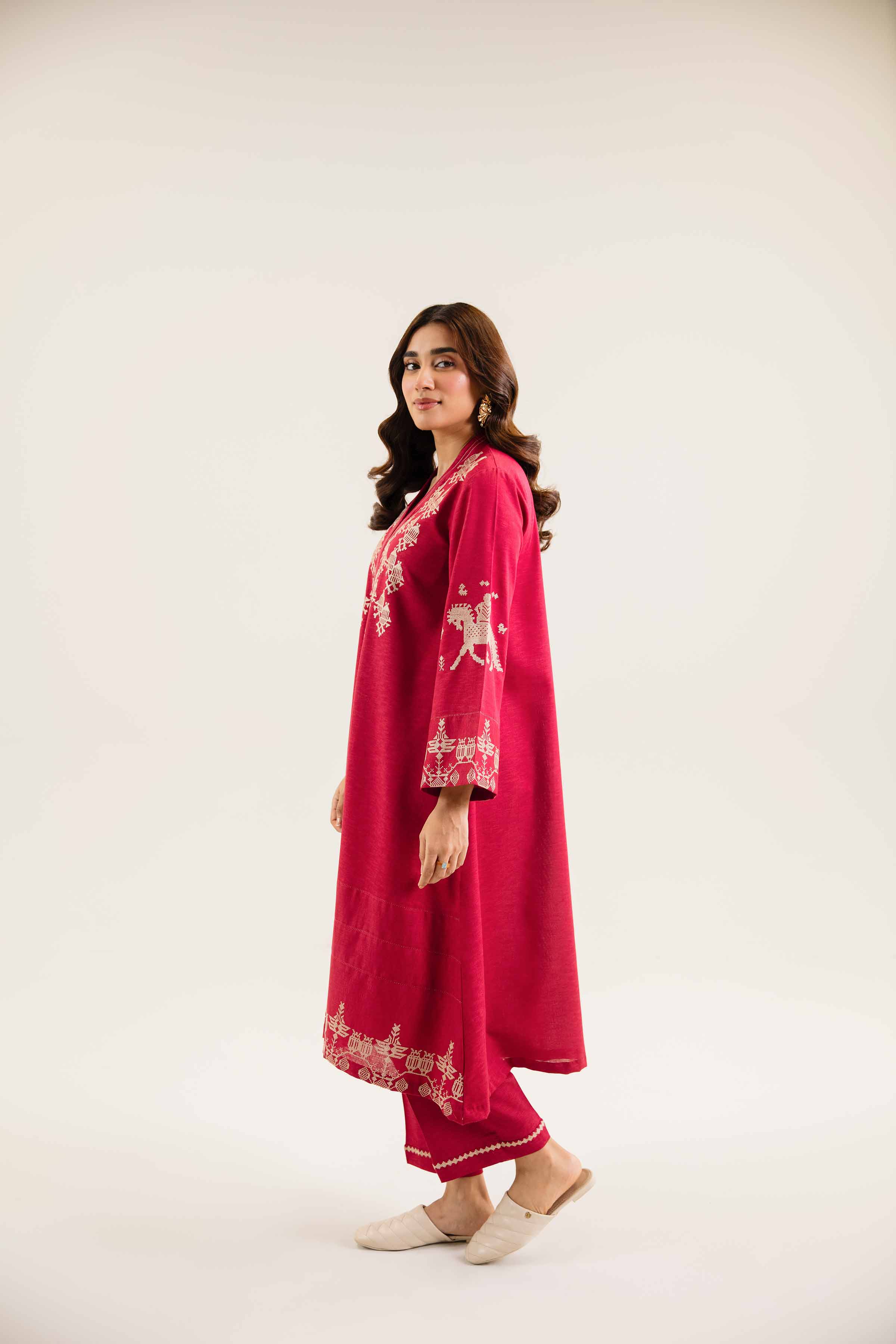 2 Piece - Embroidered Suit - PW24-47