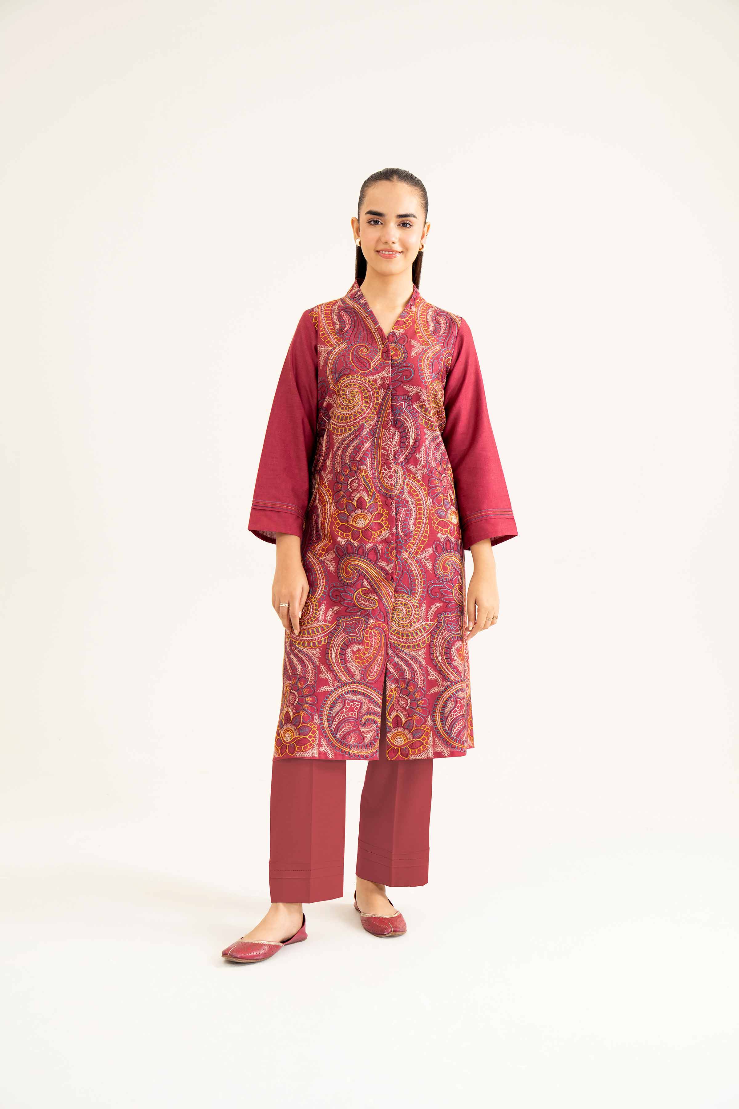 2 Piece - Embroidered Suit - PW24-48