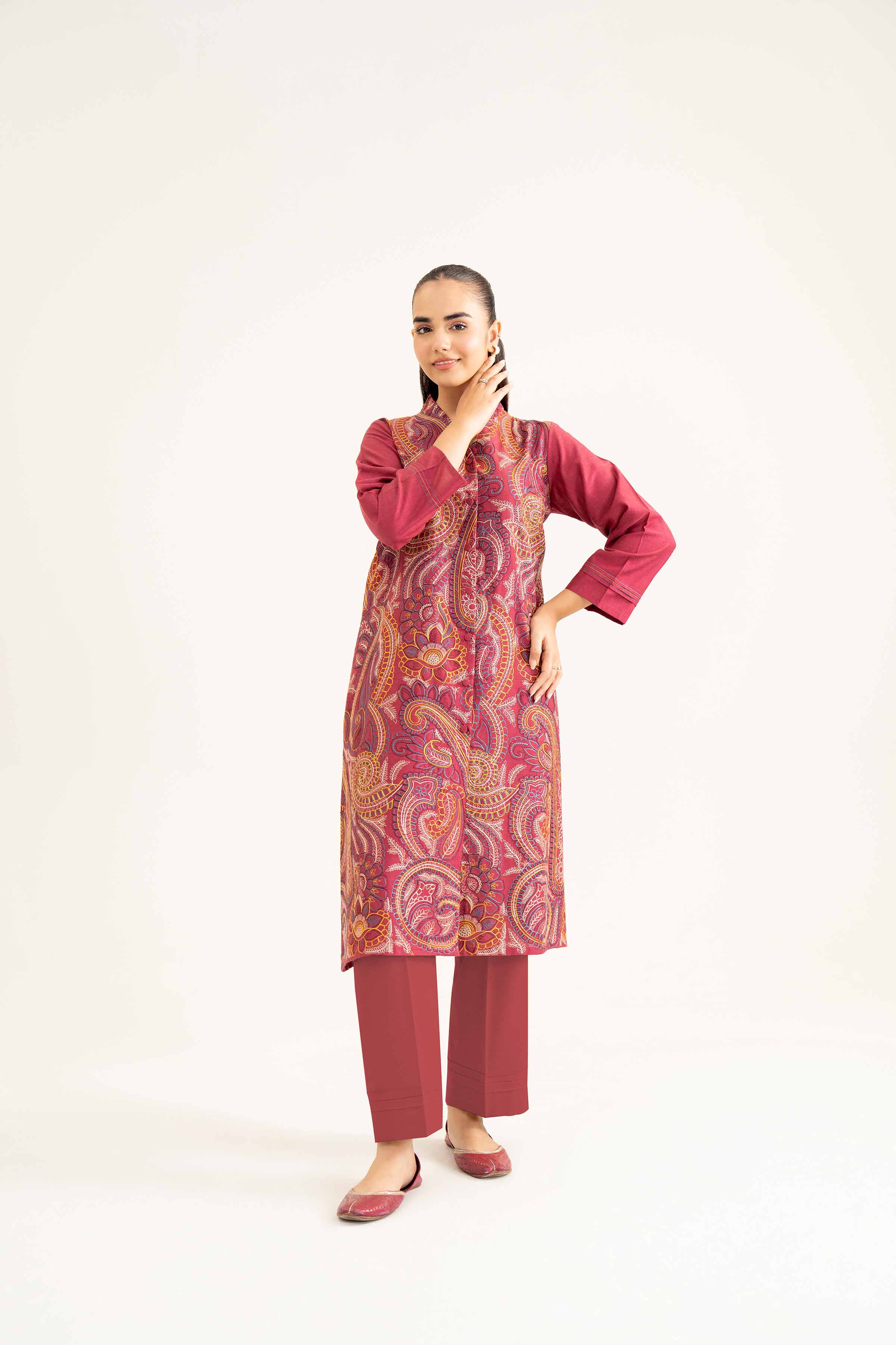 2 Piece - Embroidered Suit - PW24-48