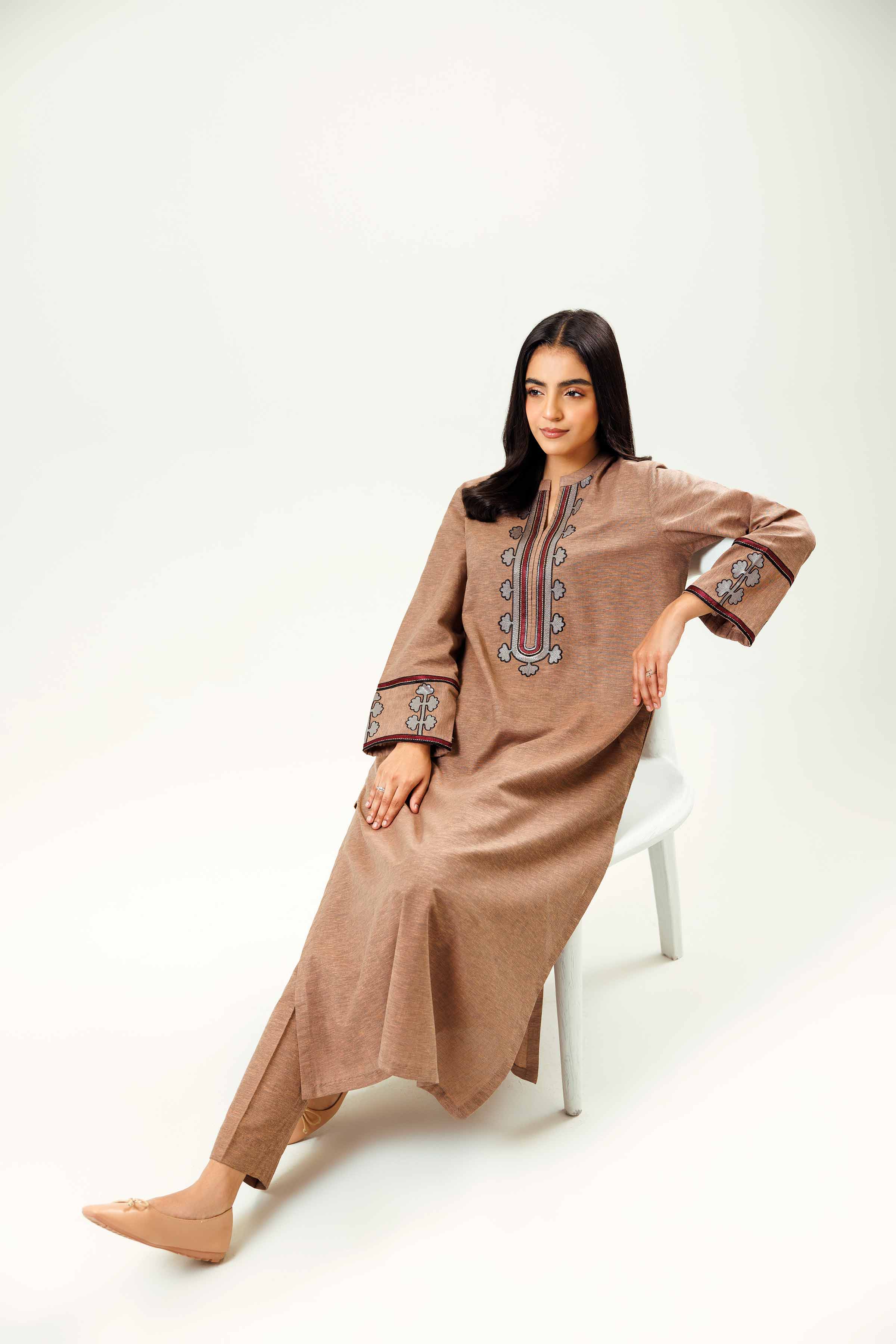 2 Piece - Embroidered Suit - PW24-55