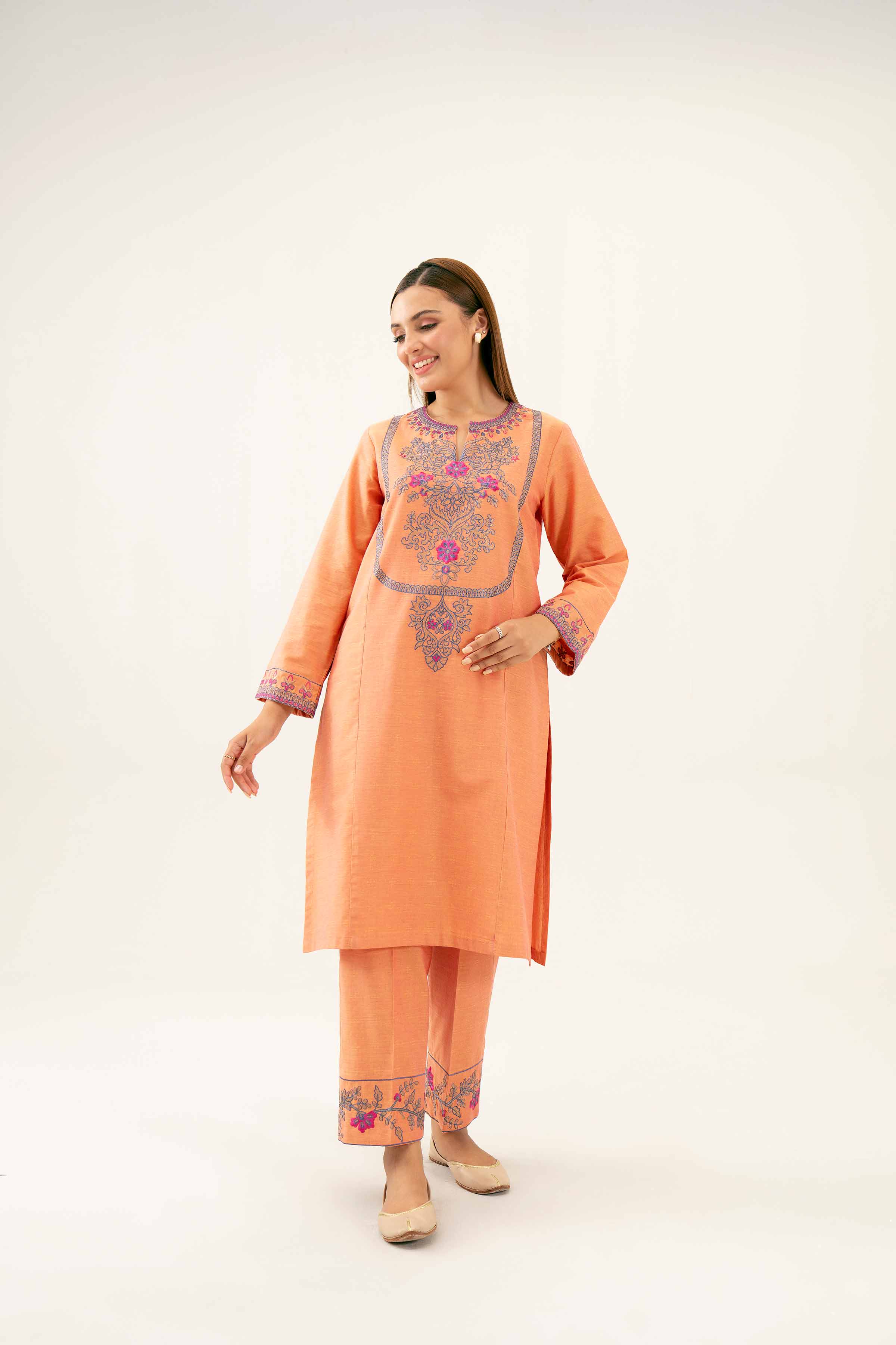 2 Piece - Embroidered Suit - PW24-63
