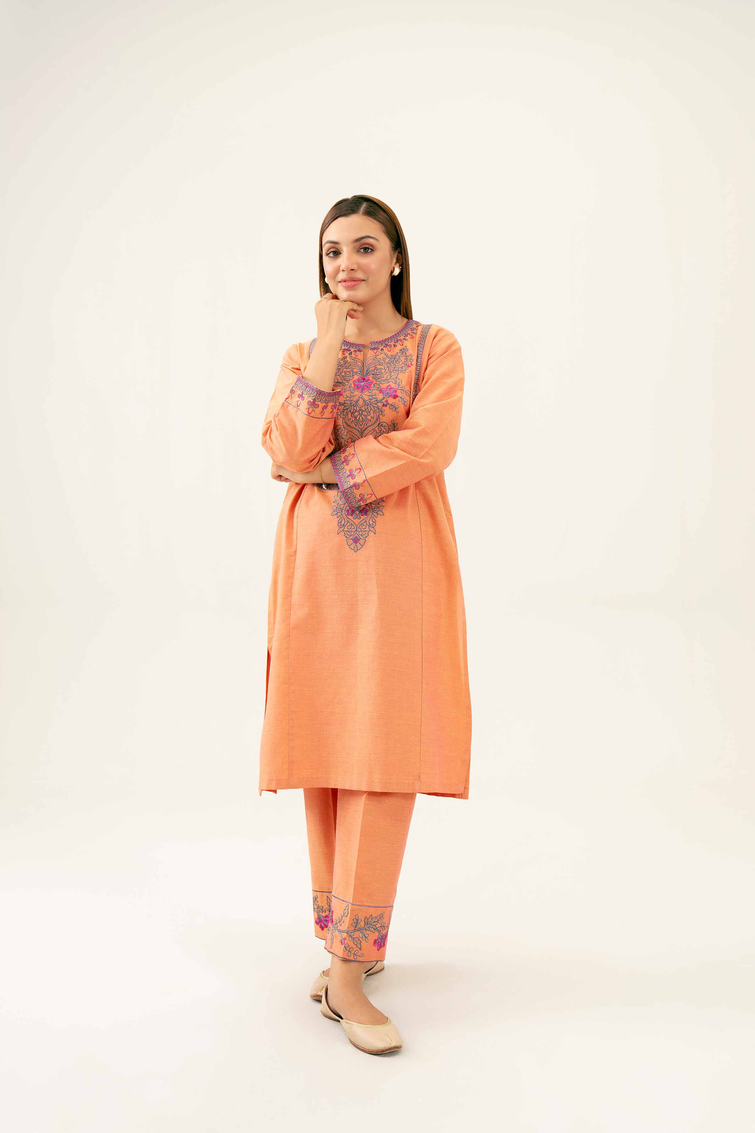 2 Piece - Embroidered Suit - PW24-63