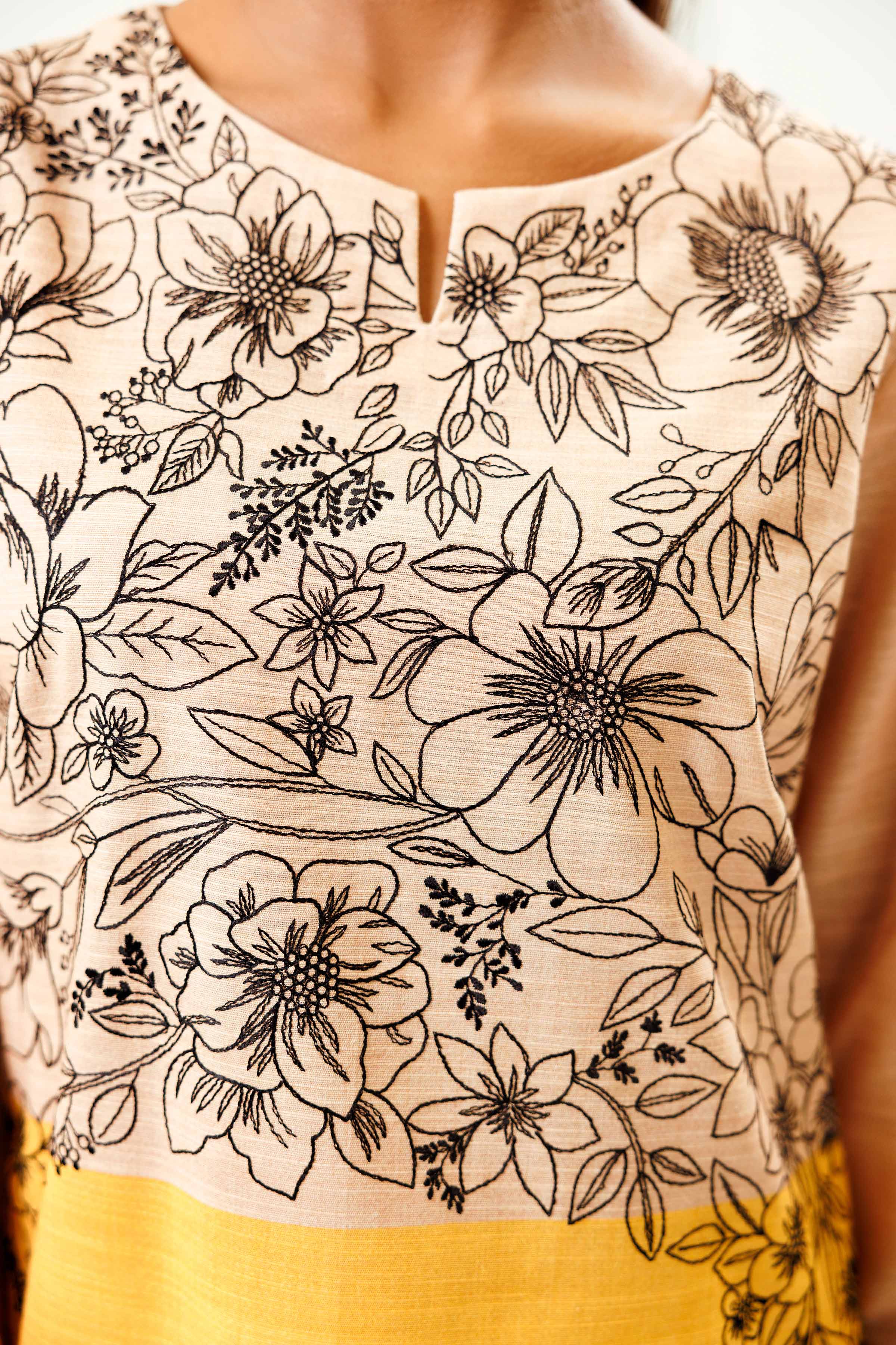 Printed Embroidered Shirt - PW24-80