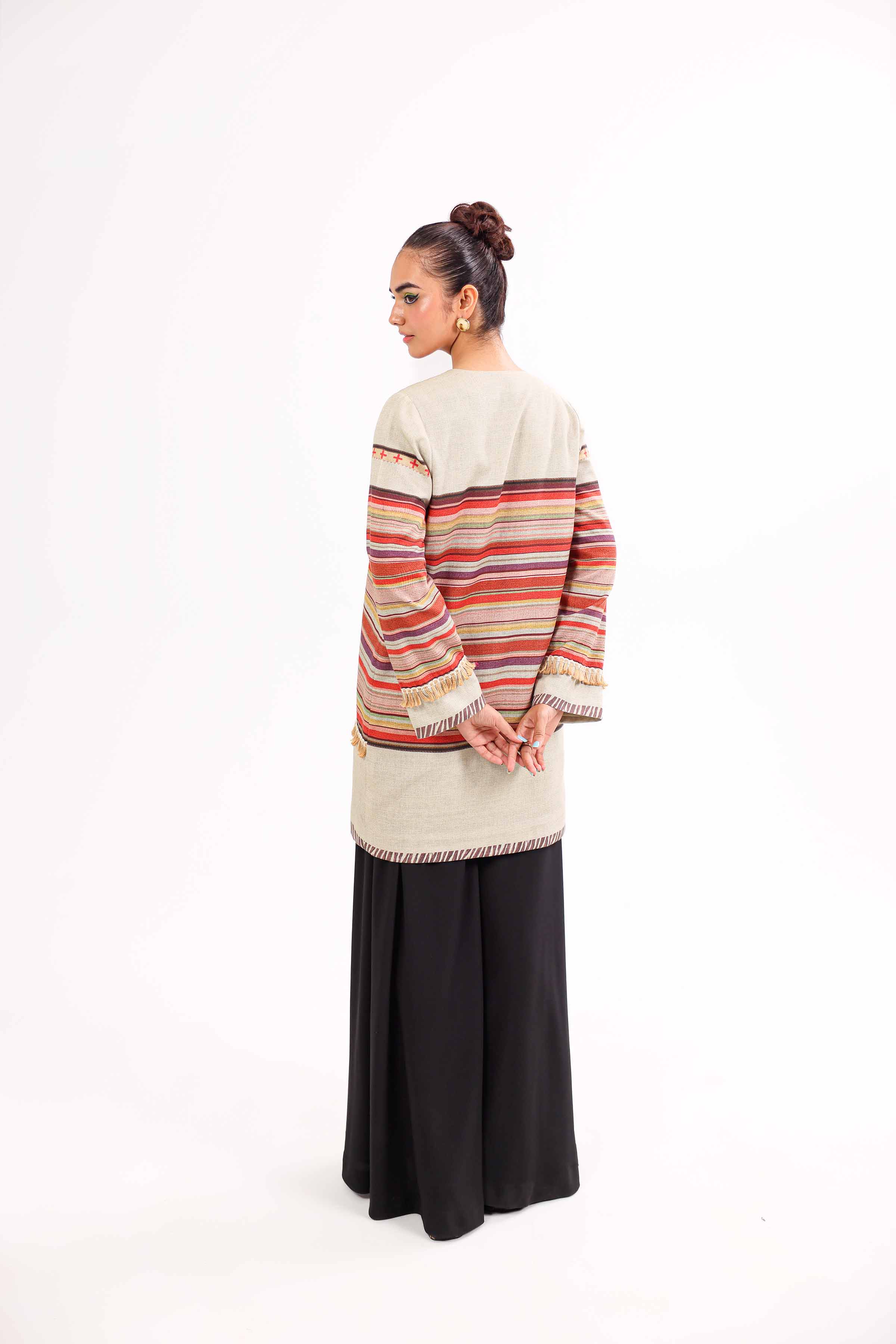 Printed Embroidered Jacket - PW24-92