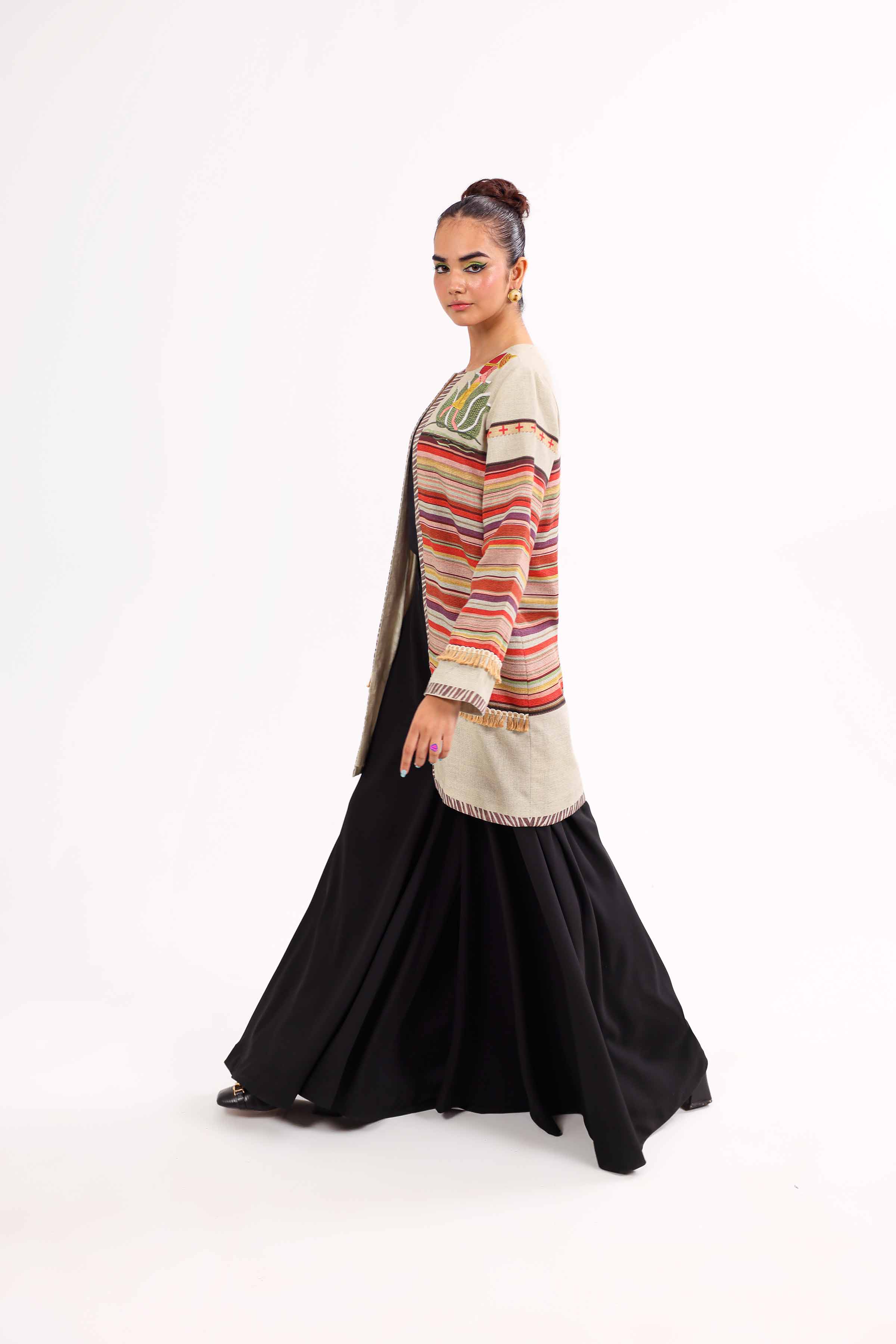 Printed Embroidered Jacket - PW24-92