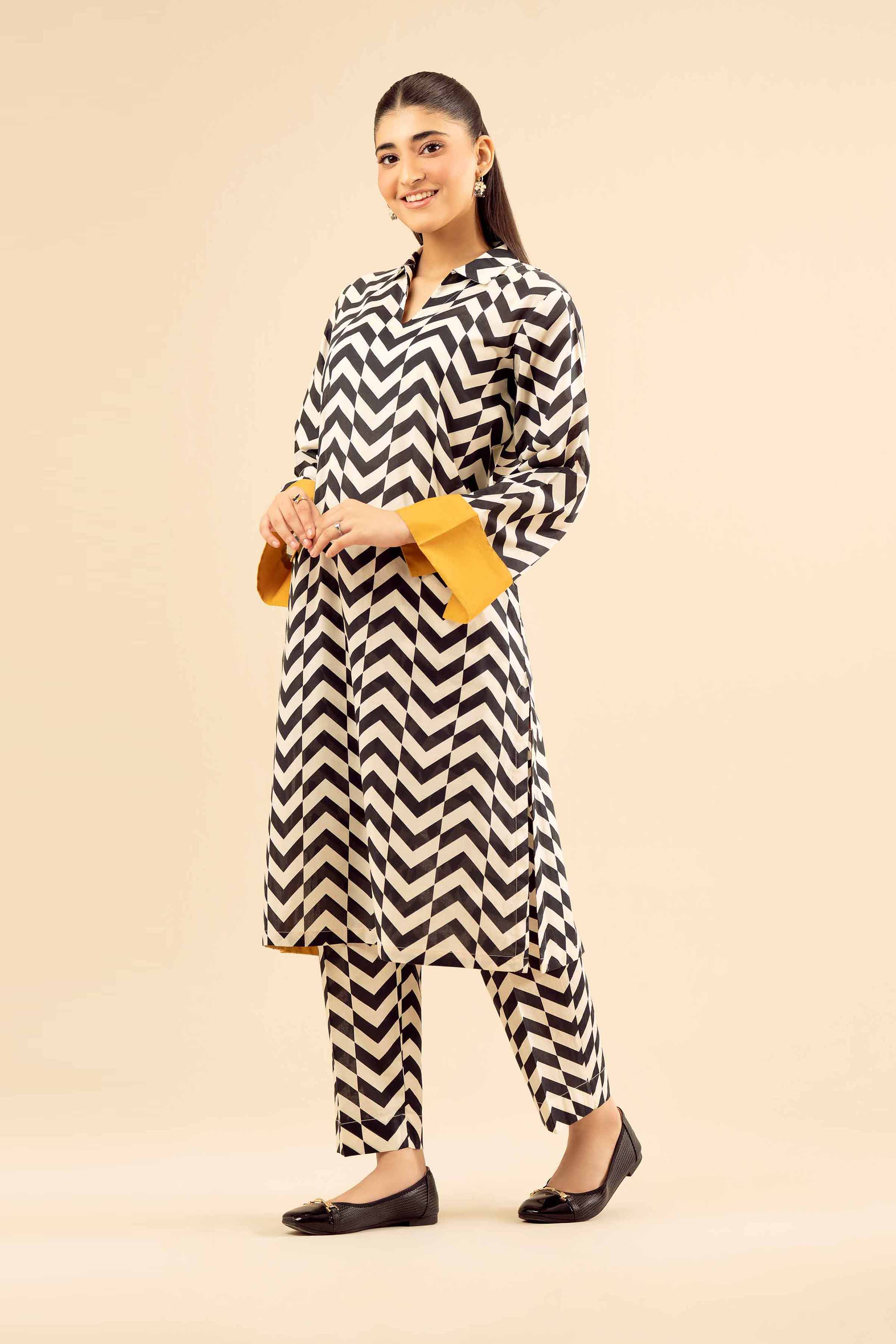2 Piece - Printed Suit - PW25-04 for Women - Pret Collection | Nishat | Shop Online