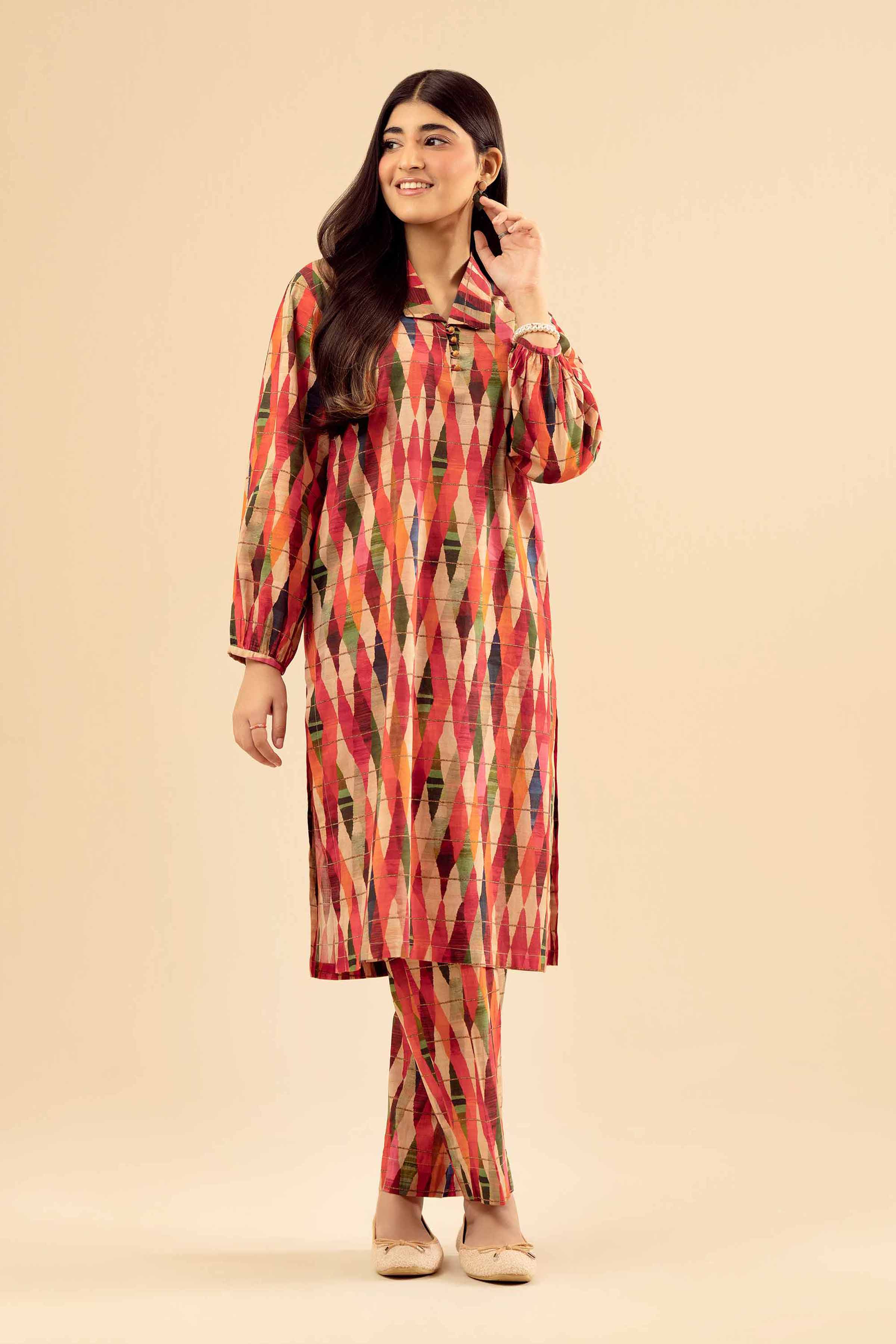 2 Piece - Printed Suit - PW25-06 for Women - Pret Collection | Nishat | Shop Online