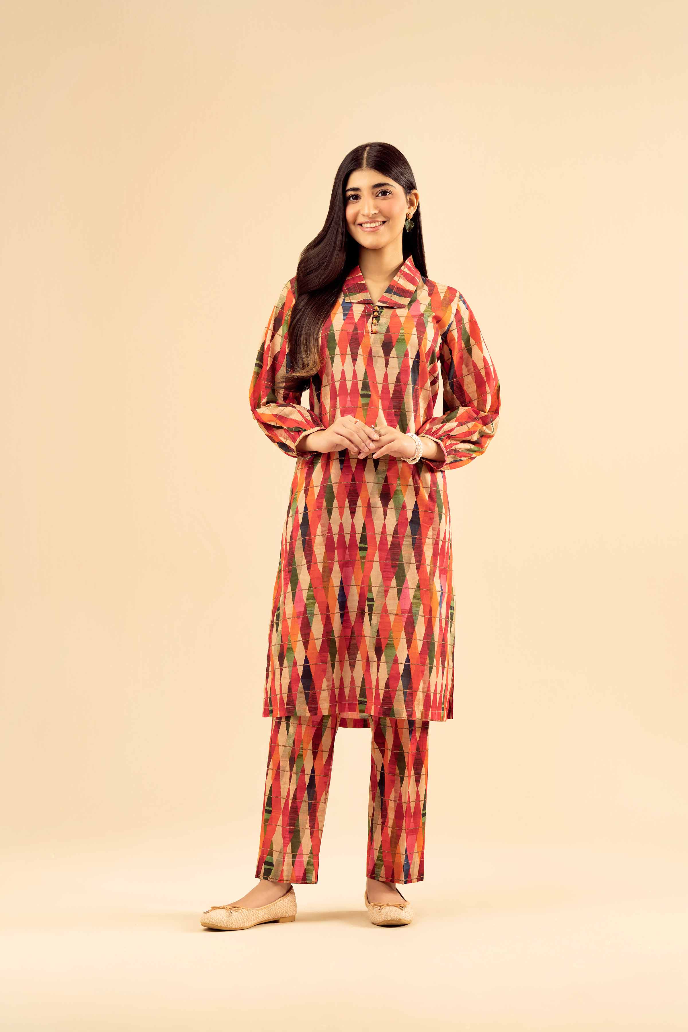 2 Piece - Printed Suit - PW25-06 for Women - Pret Collection | Nishat | Shop Online
