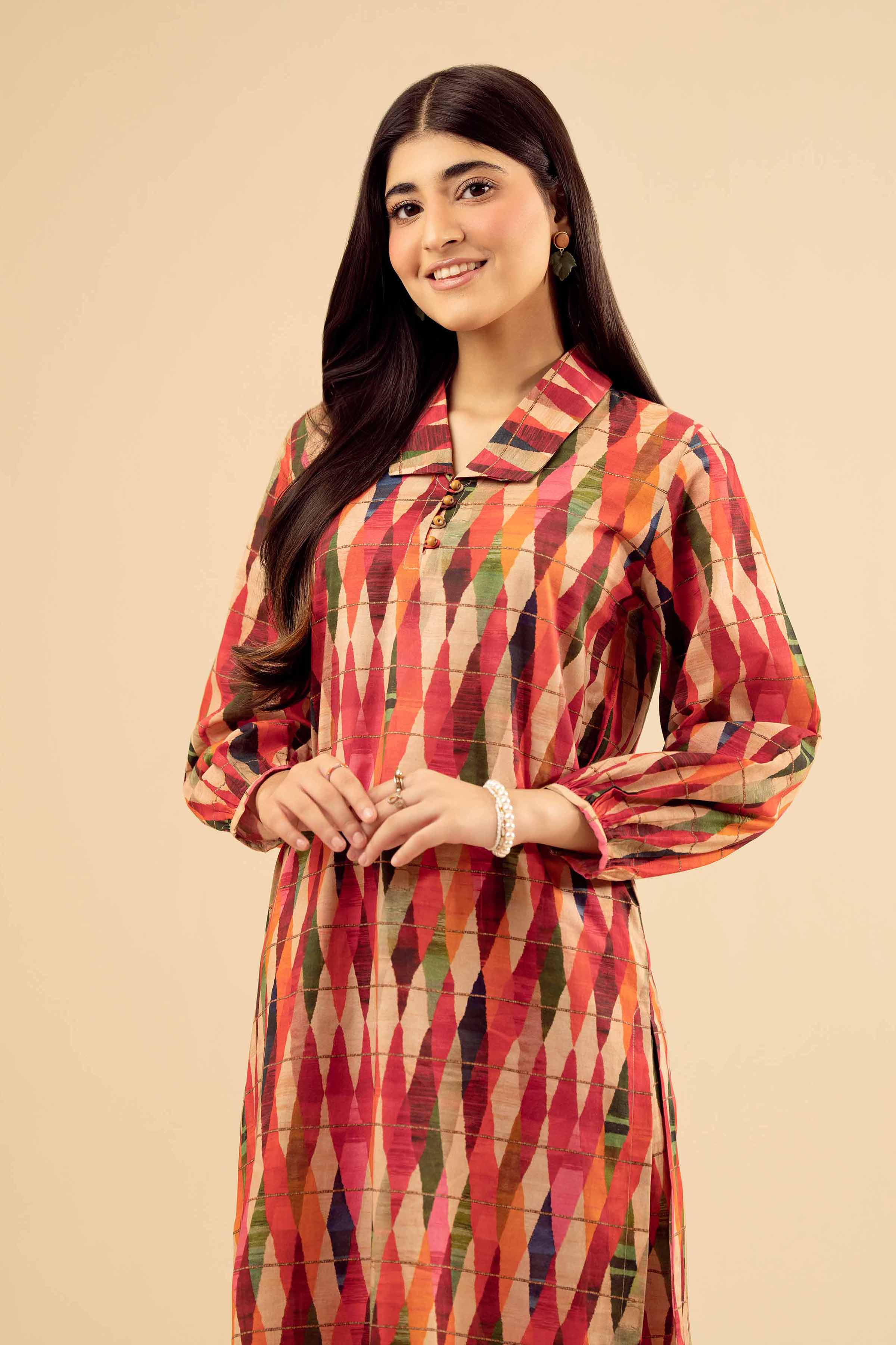 2 Piece - Printed Suit - PW25-06 for Women - Pret Collection | Nishat | Shop Online