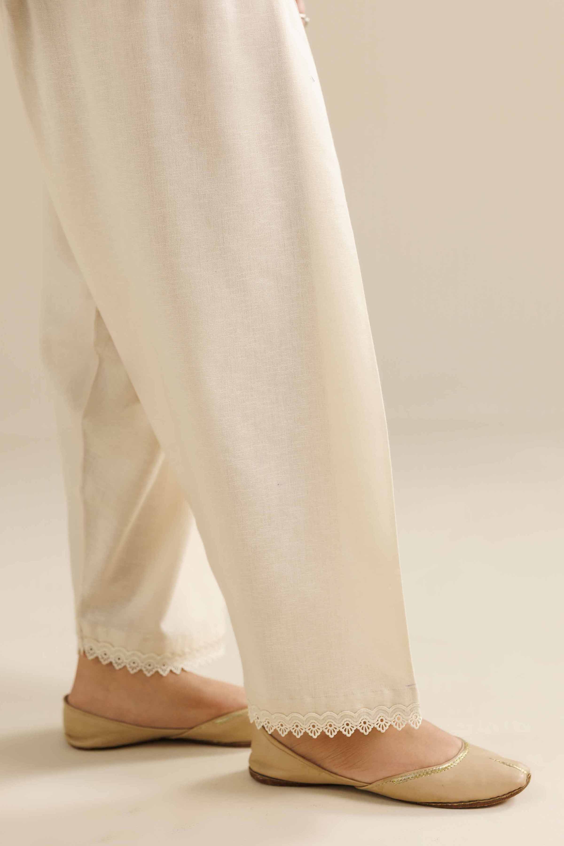 Basic Shalwar - PW25-114 for Women - Pret Collection | Nishat | Shop Online
