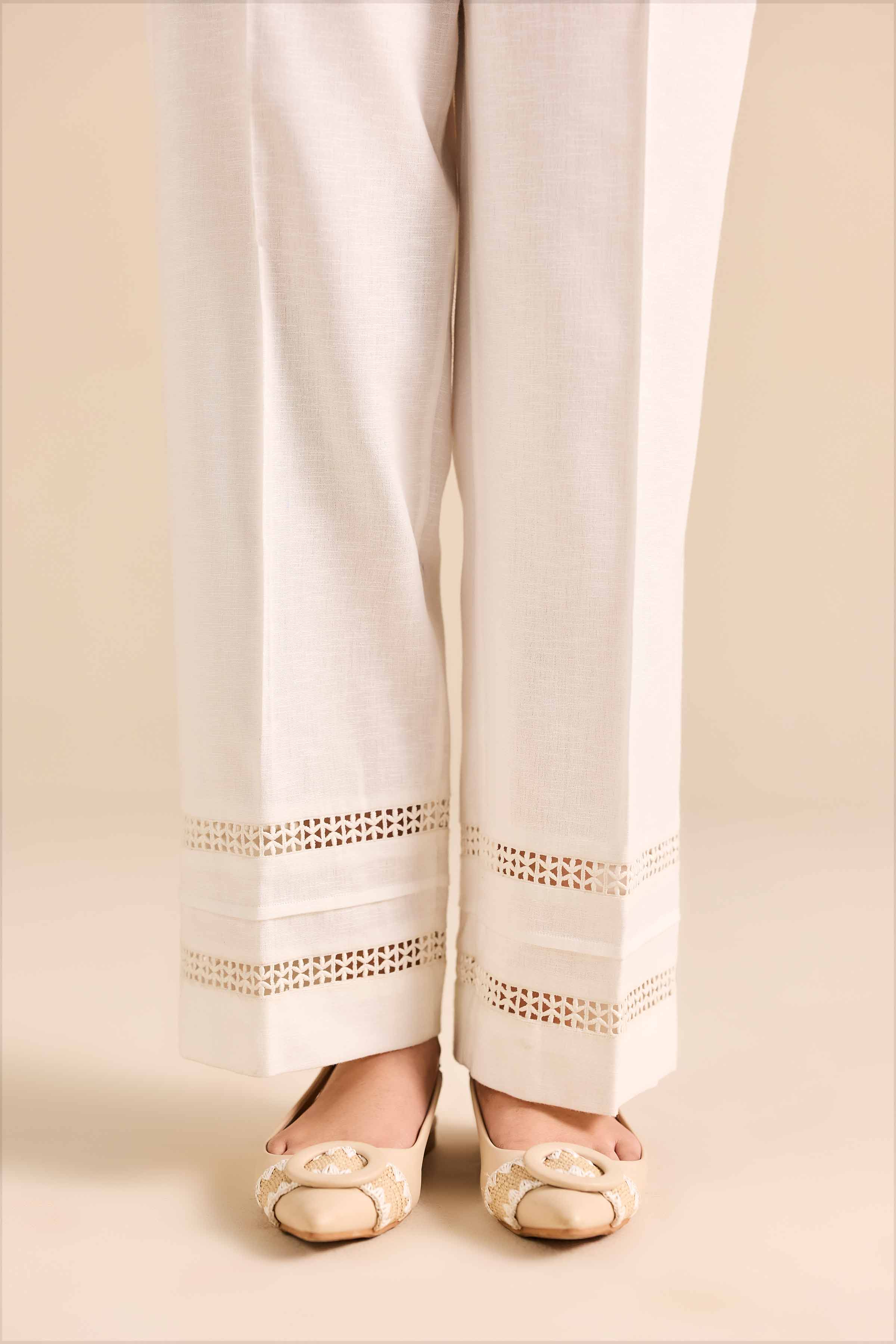 Basic Trousers - PW25-165 for Women - Pret Collection | Nishat | Shop Online
