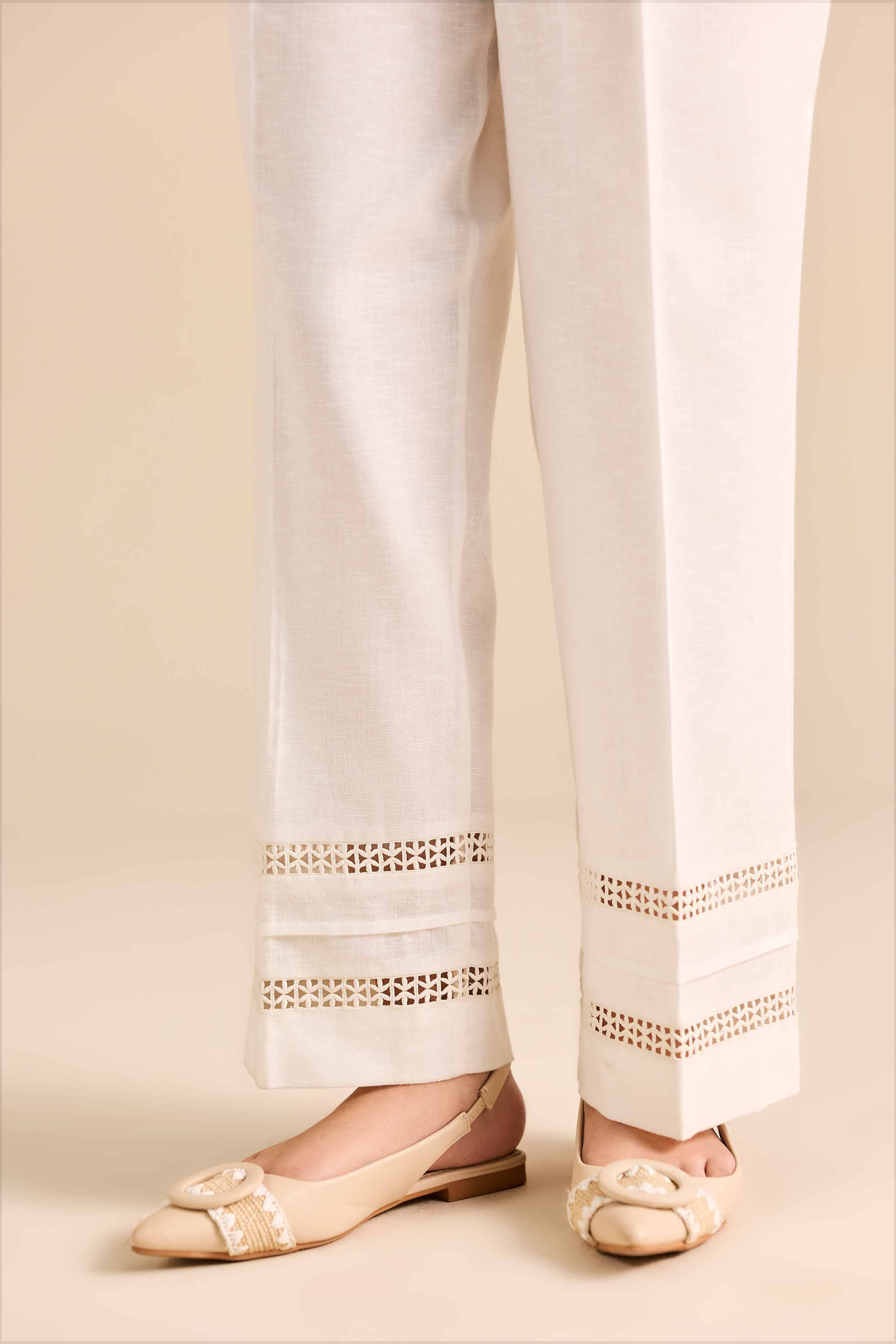 Basic Trousers - PW25-165 for Women - Pret Collection | Nishat | Shop Online