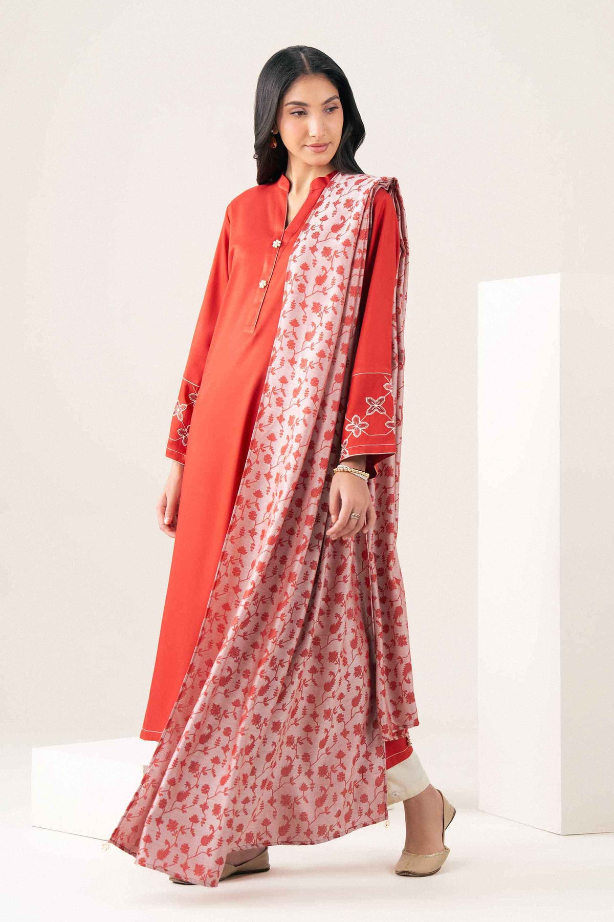 2 Piece - Embroidered Suit - PW25-176 for Women - Pret Collection | Nishat | Shop Online