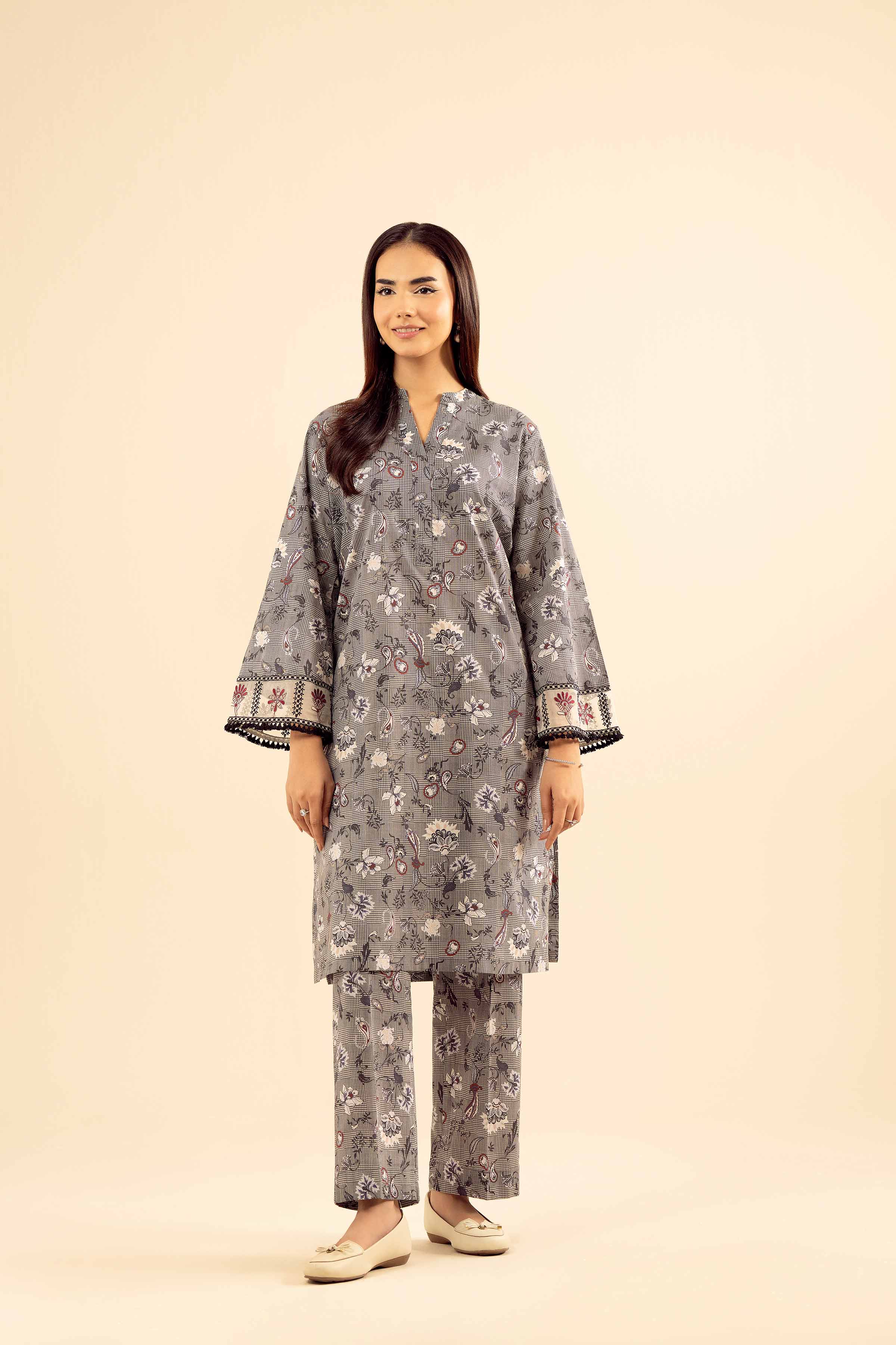 2 Piece - Printed Embroidered Suit - PW25-201 for Women - Pret Collection | Nishat | Shop Online