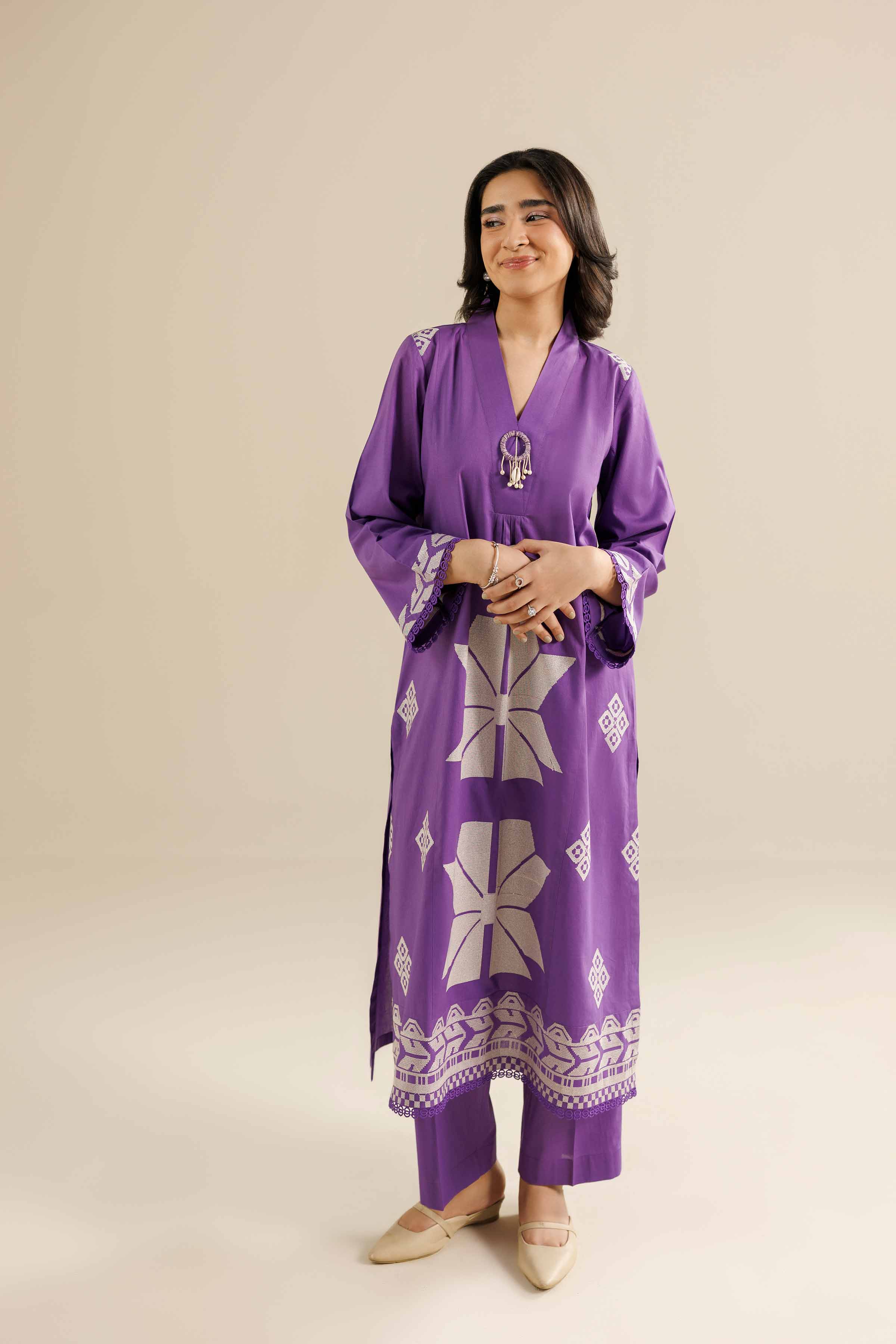 2 Piece - Embroidered Suit - PW25-214