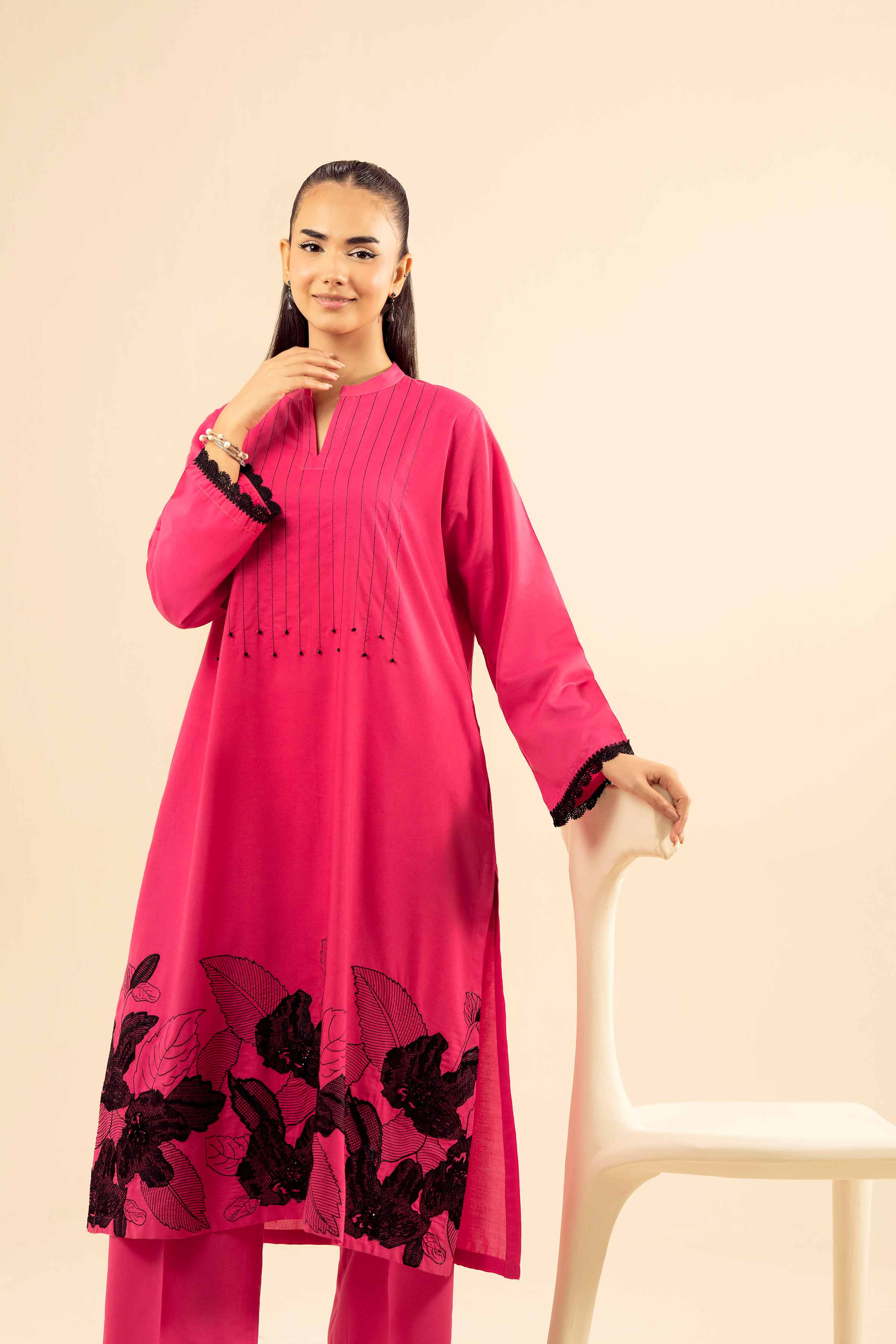 2 Piece - Embroidered Suit - PW25-215