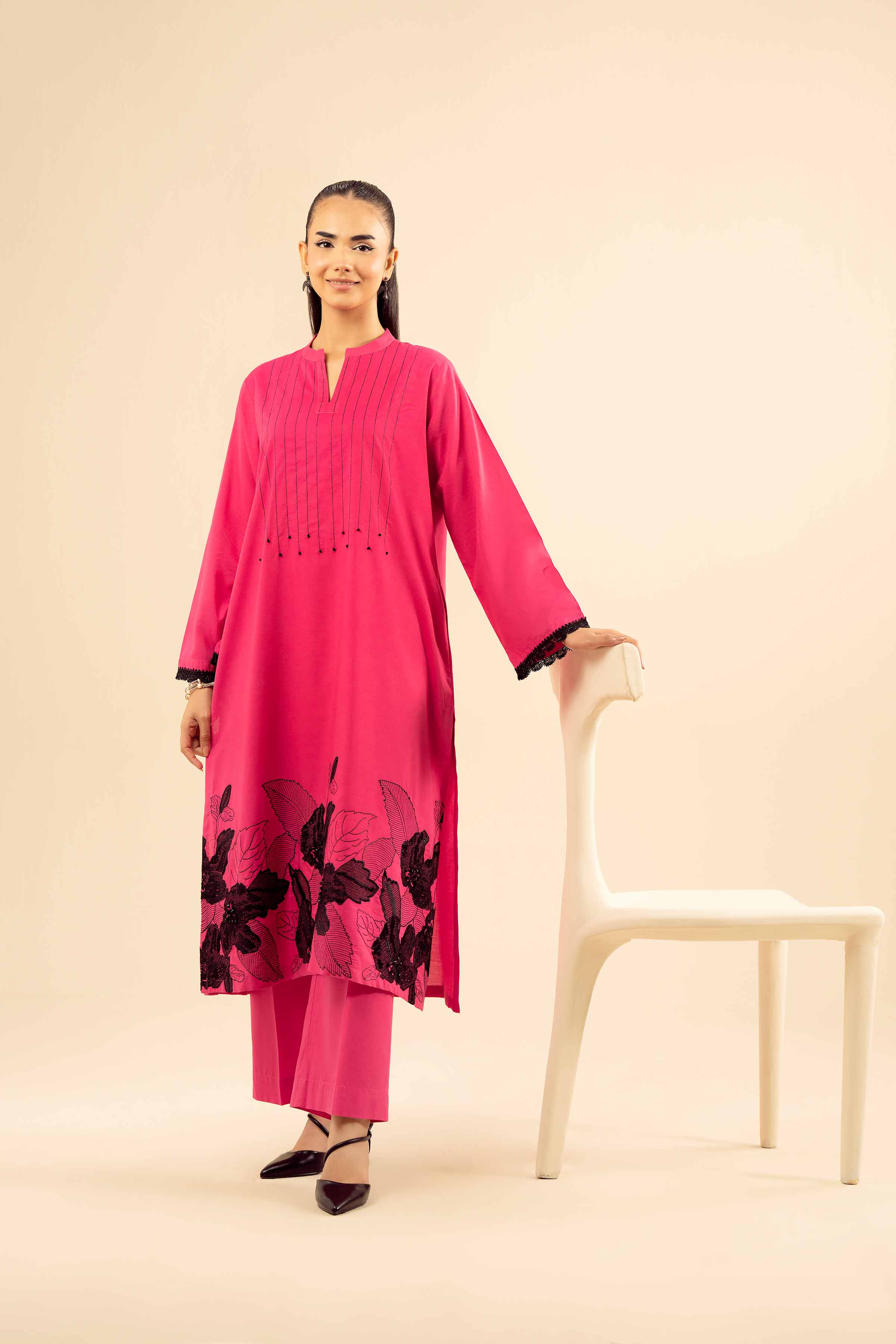 2 Piece - Embroidered Suit - PW25-215